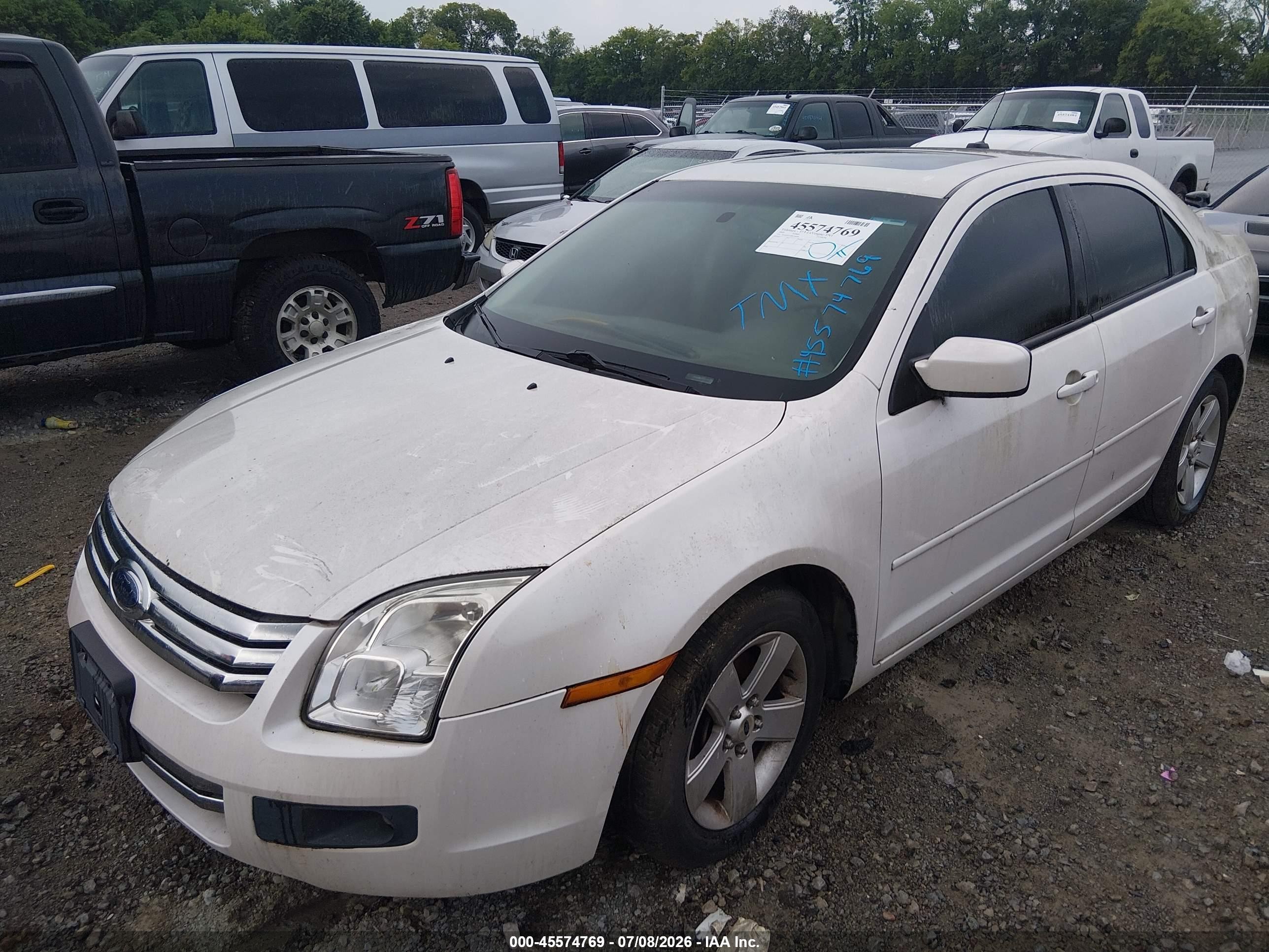 2009 Ford Fusion Se White vin: 3FAHP07Z29R148088