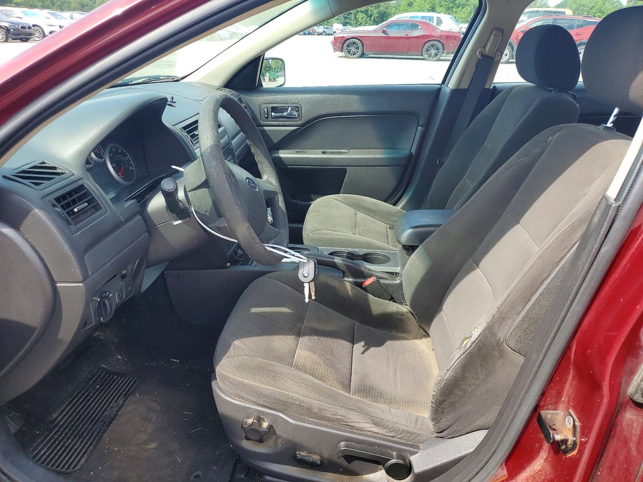 2007 Ford Fusion Se Burgundy vin: 3FAHP07Z37R152227