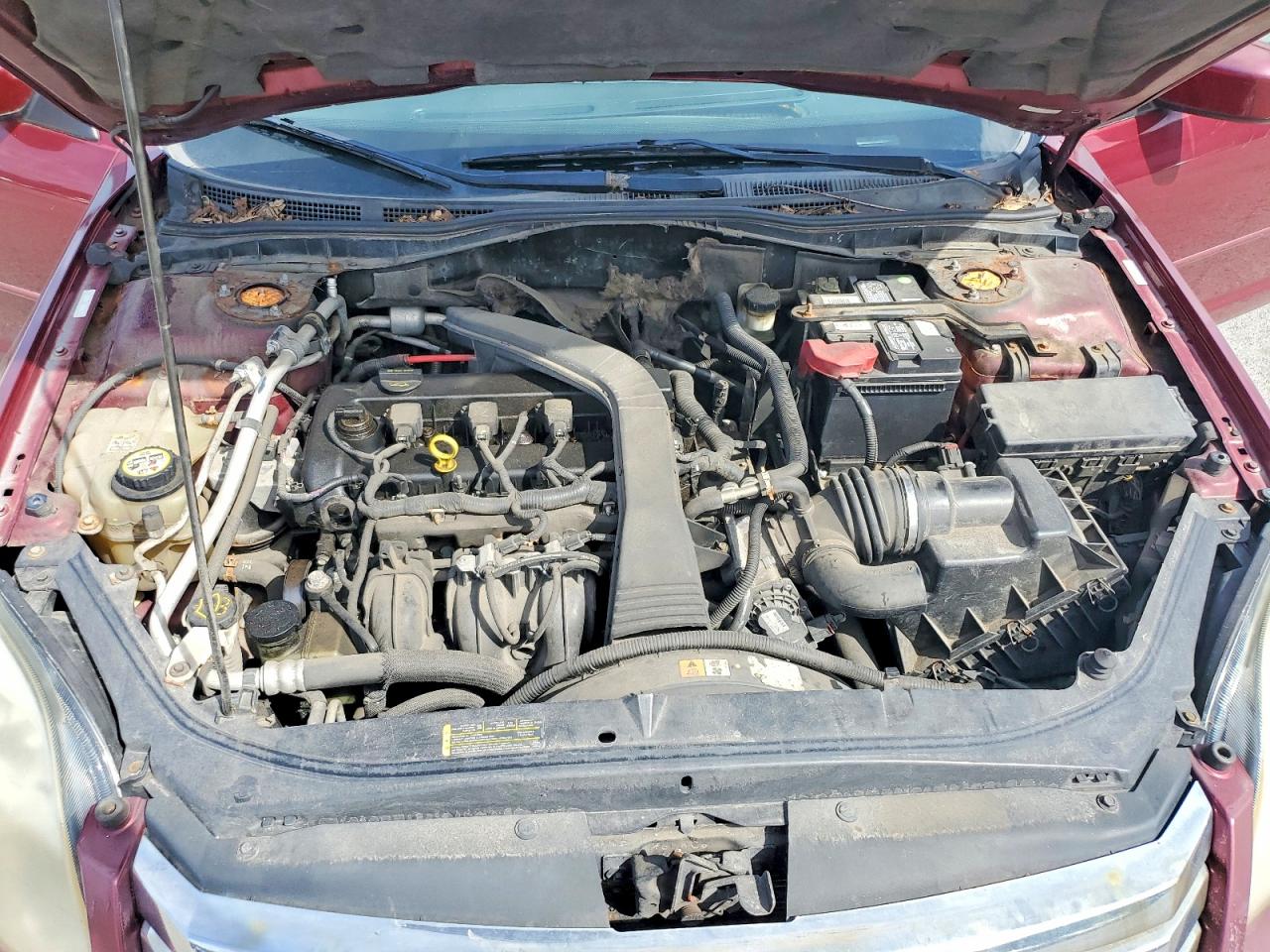 2007 Ford Fusion Se Burgundy vin: 3FAHP07Z37R152227
