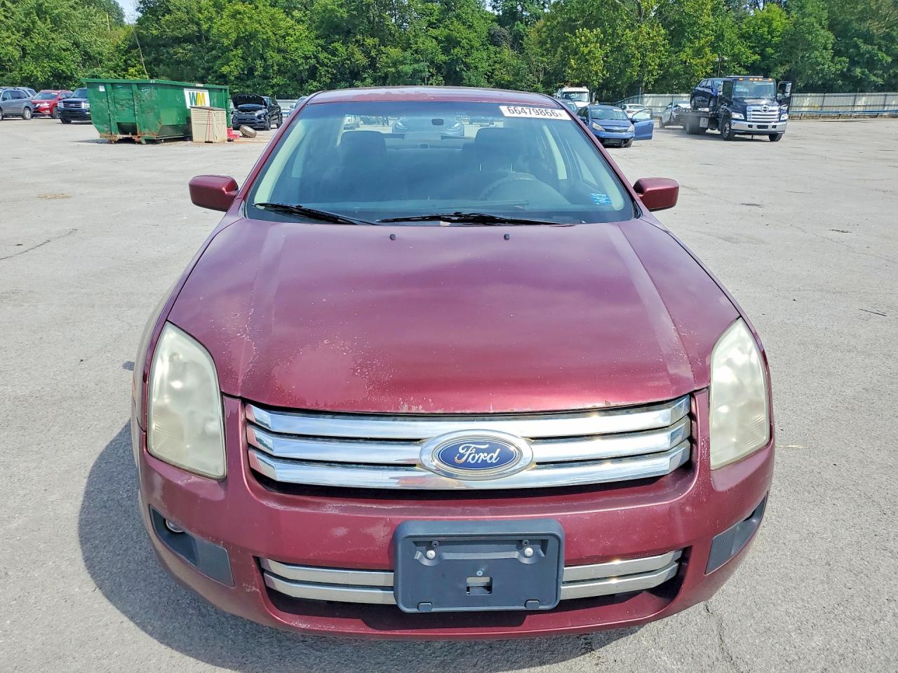 2007 Ford Fusion Se Burgundy vin: 3FAHP07Z37R152227