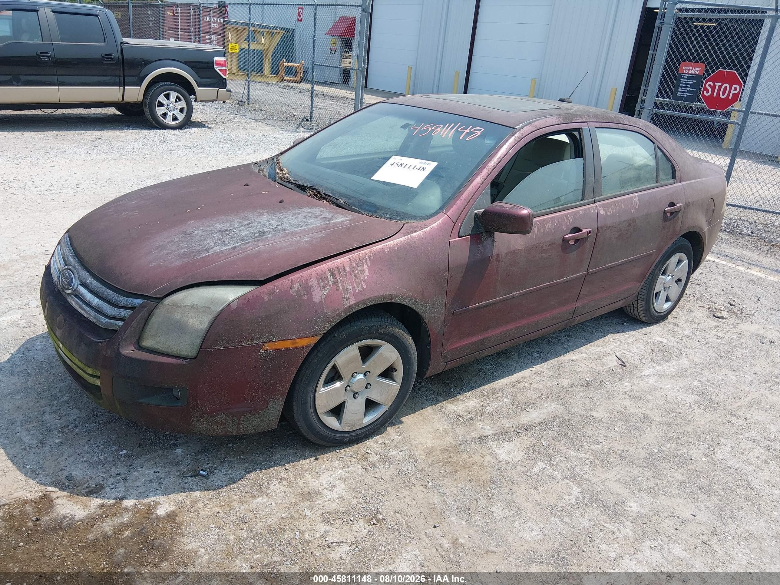 2007 Ford Fusion Se Maroon vin: 3FAHP07Z37R153488