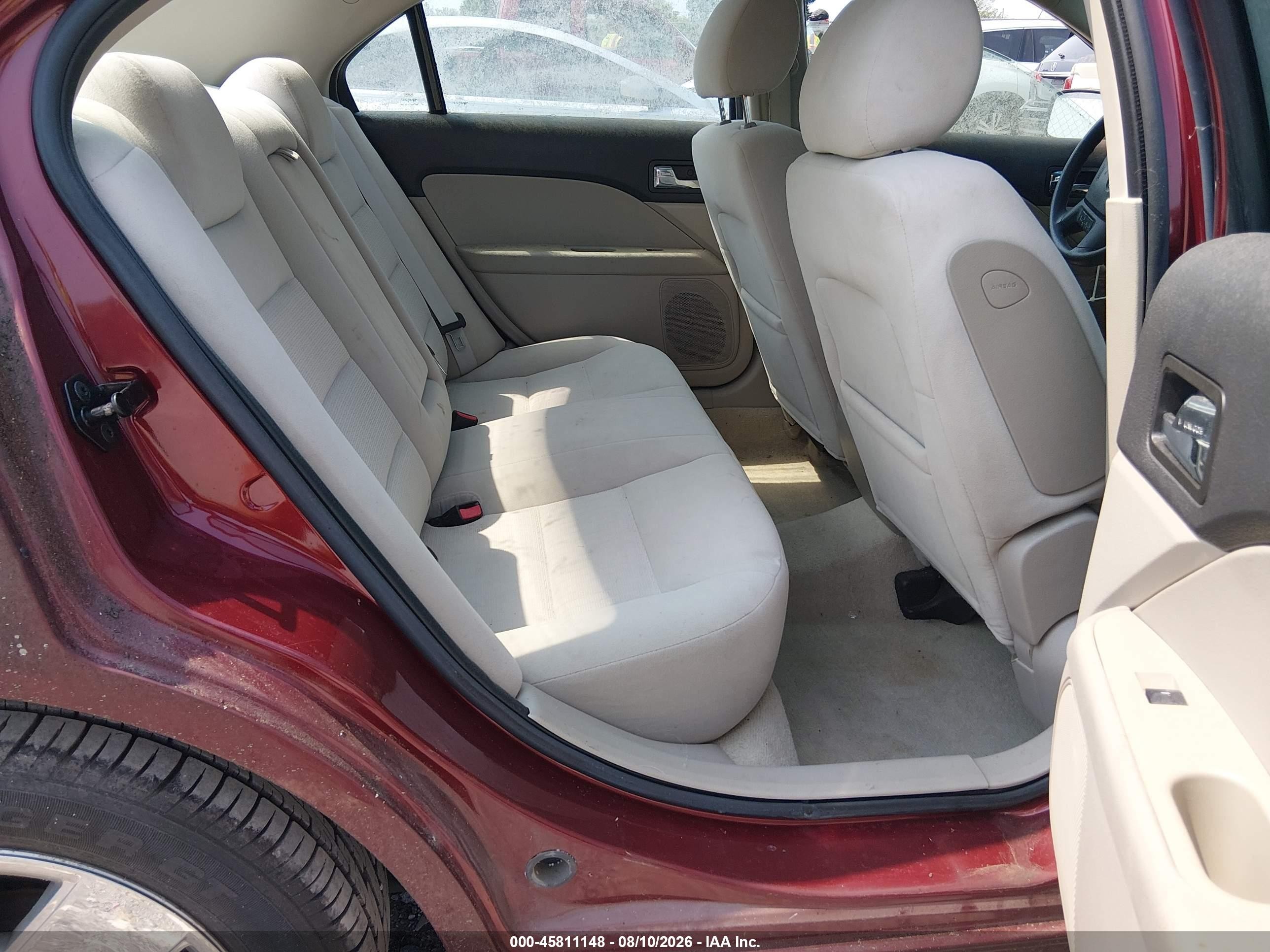 2007 Ford Fusion Se Maroon vin: 3FAHP07Z37R153488
