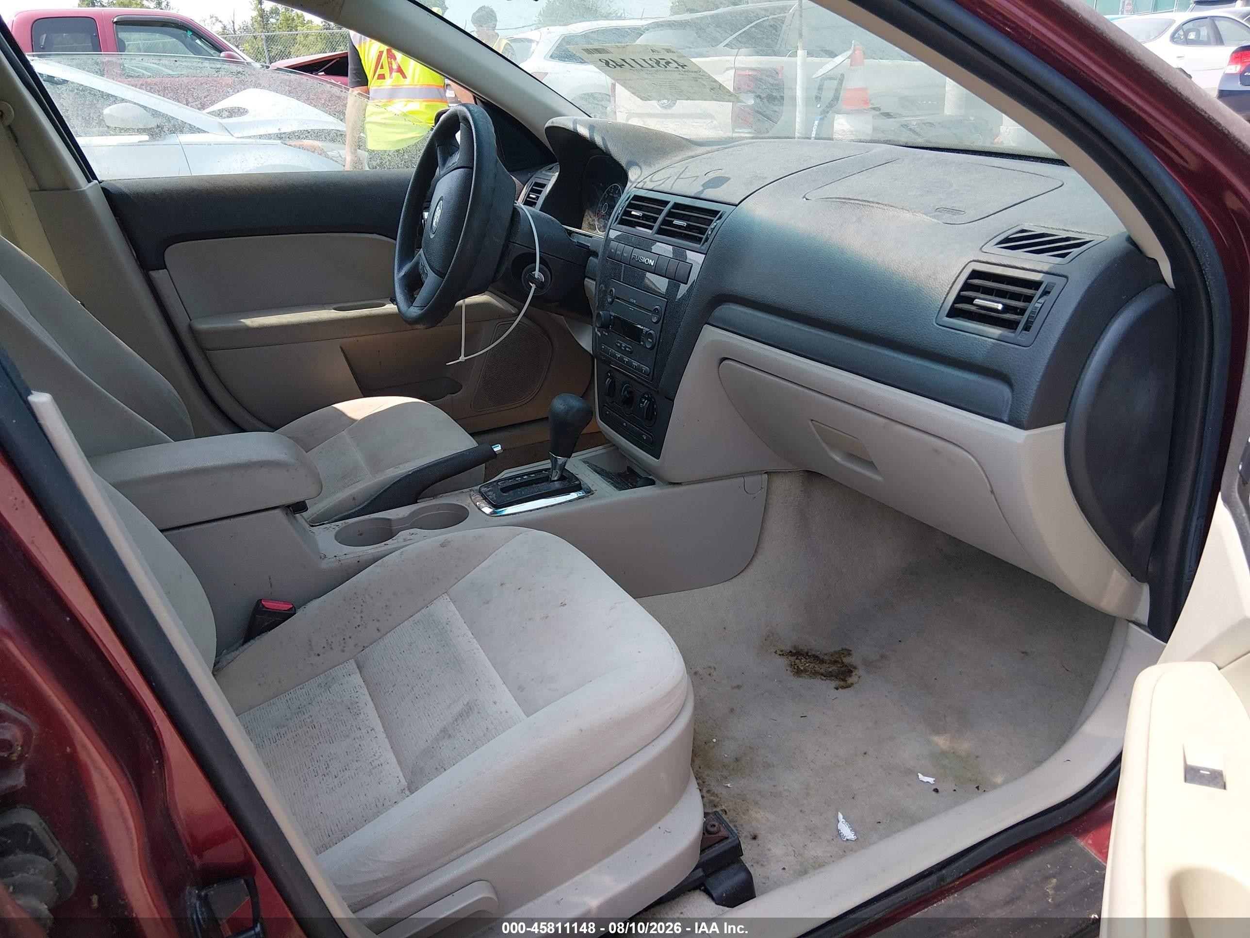 2007 Ford Fusion Se Maroon vin: 3FAHP07Z37R153488