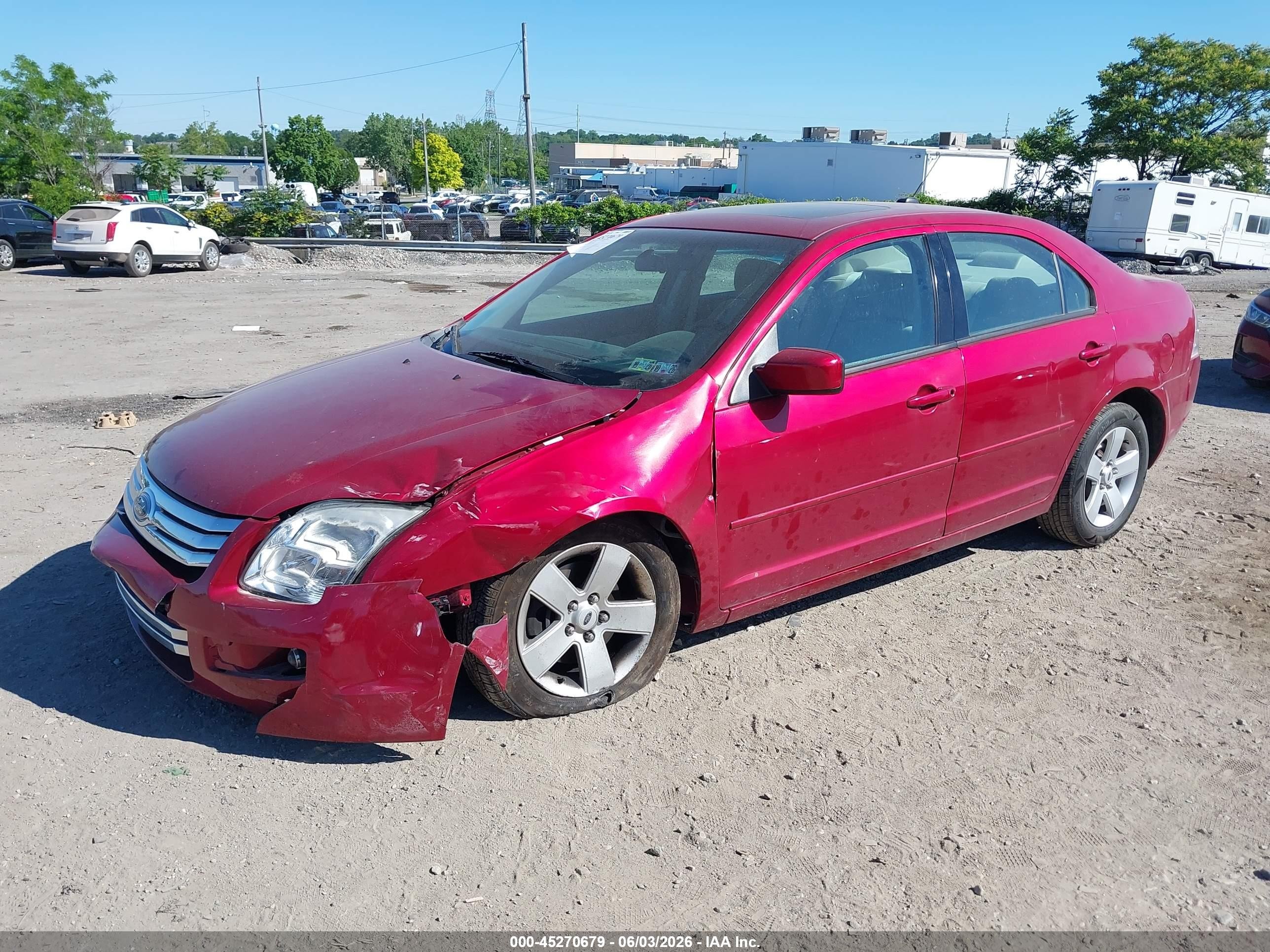 2007 Ford Fusion Se Burgundy vin: 3FAHP07Z37R214953