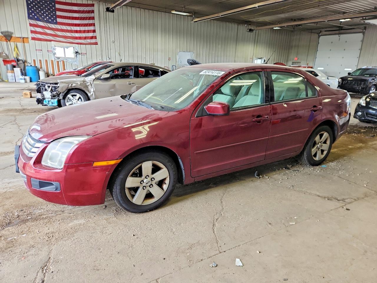 2007 Ford Fusion Se Red vin: 3FAHP07Z37R249072