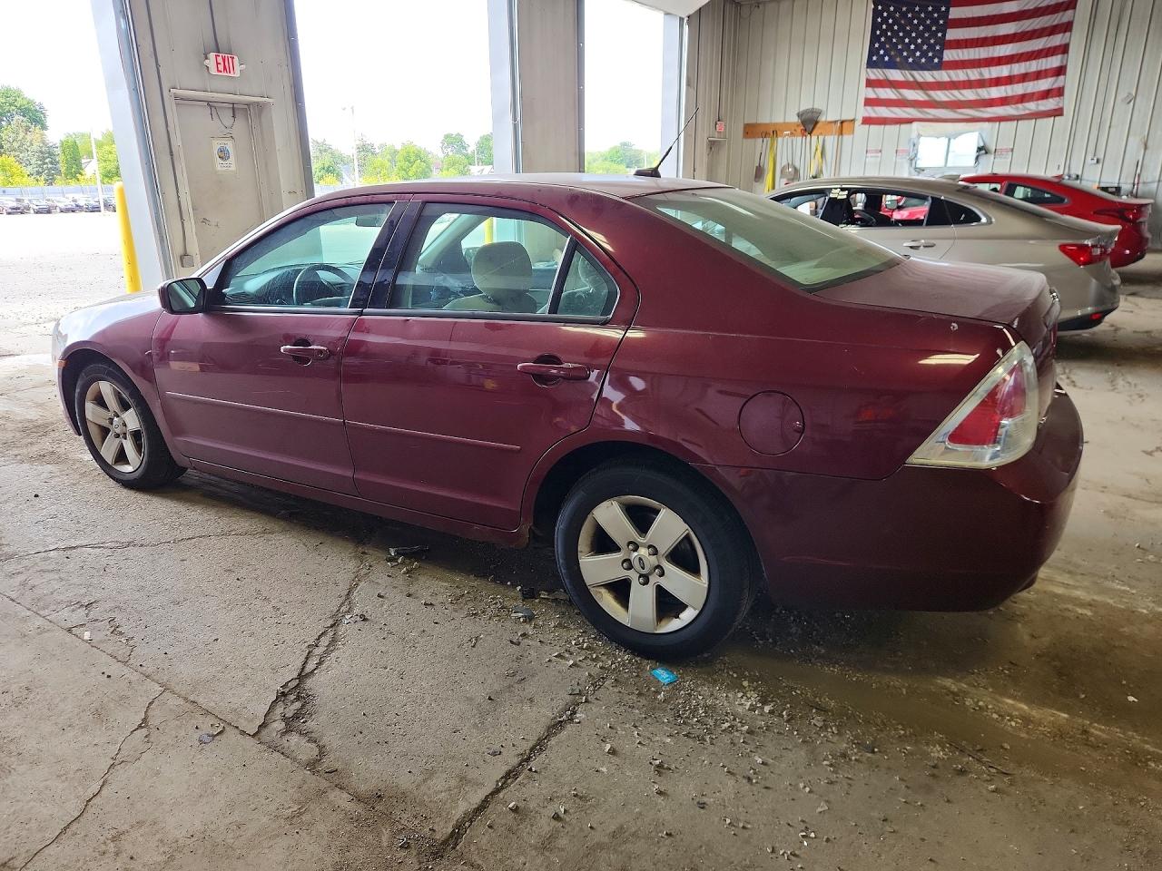 2007 Ford Fusion Se Red vin: 3FAHP07Z37R249072