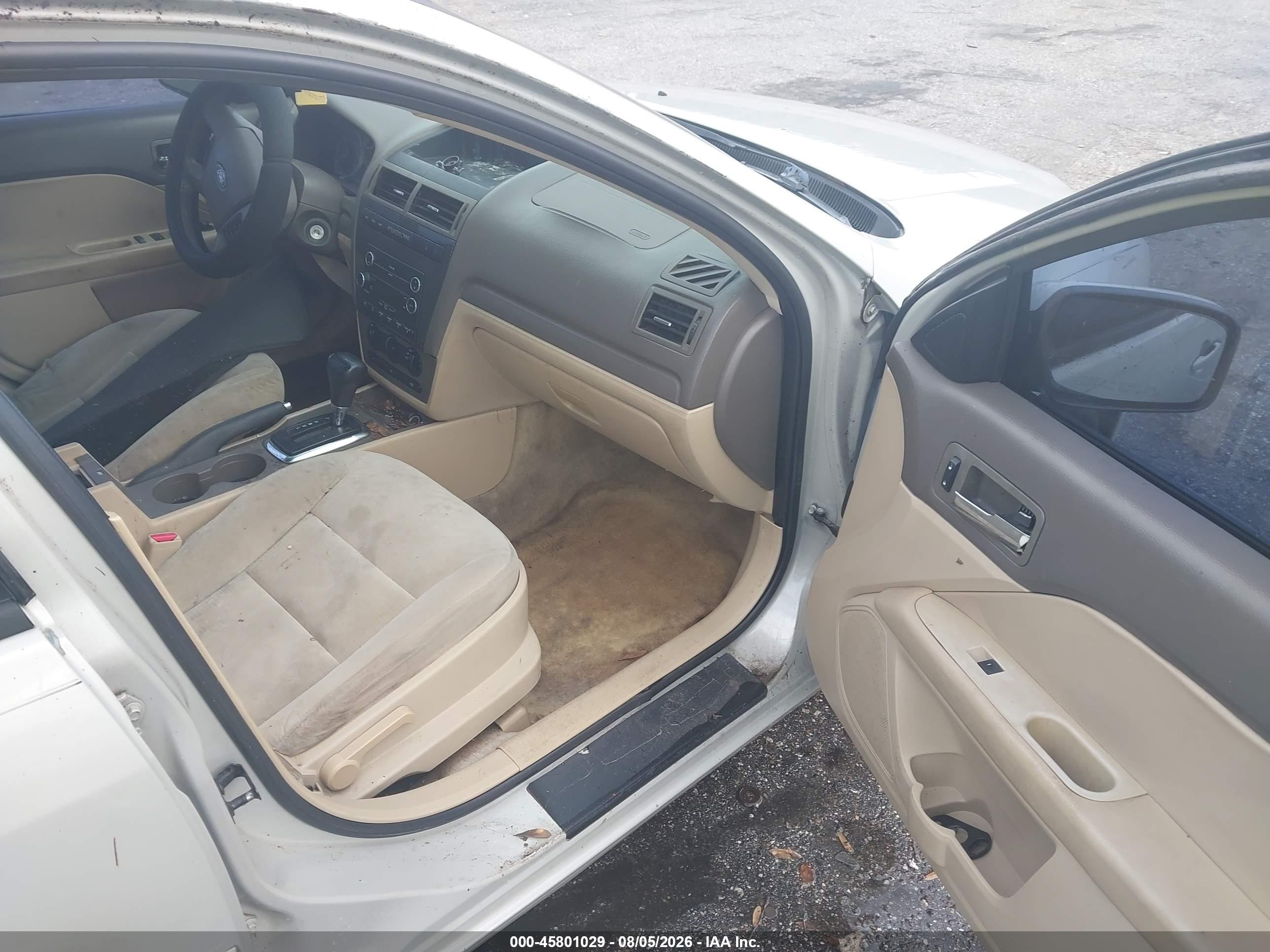 2008 Ford Fusion Se Beige vin: 3FAHP07Z38R197802