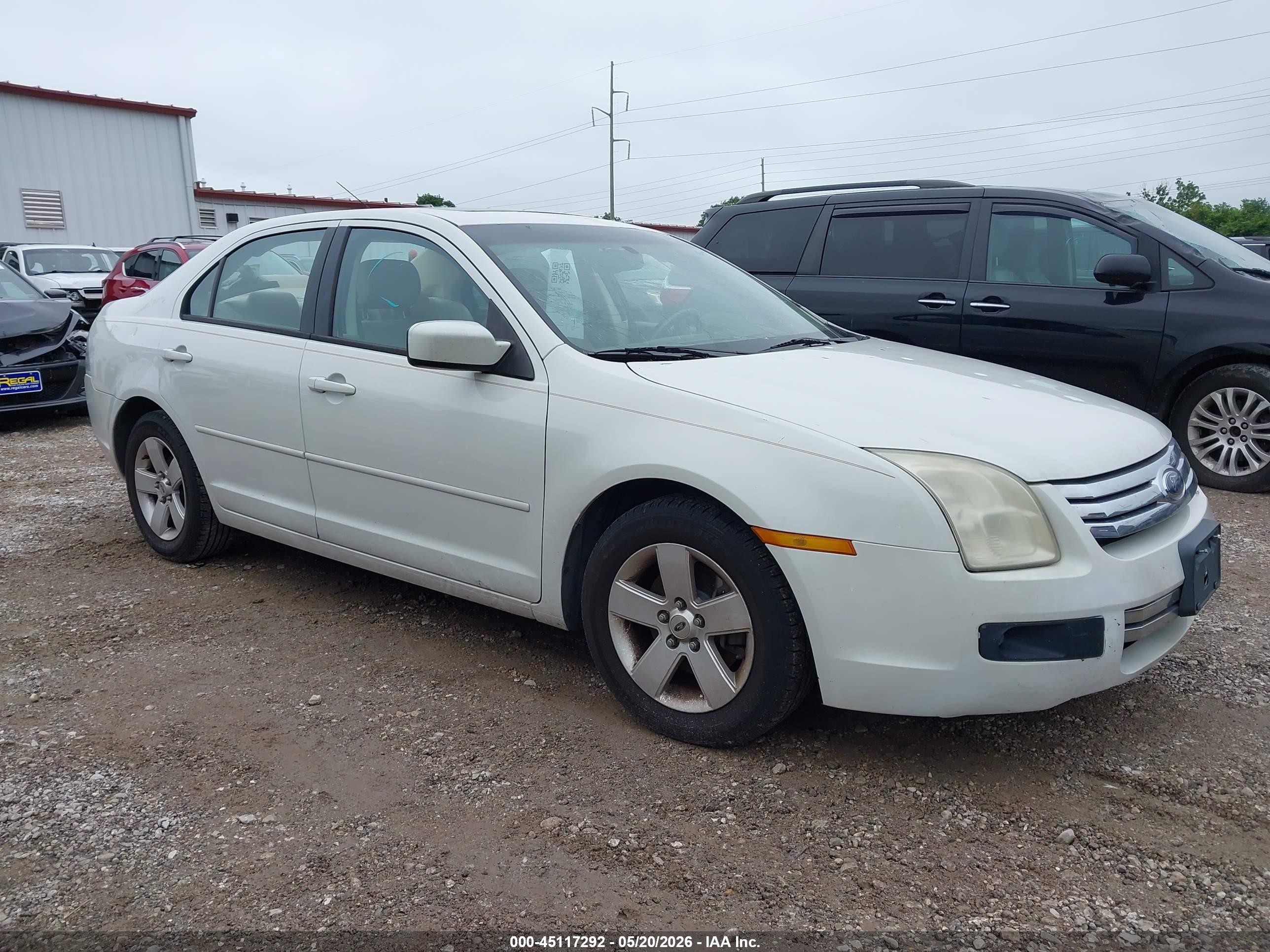 2008 Ford Fusion Se White vin: 3FAHP07Z38R221130