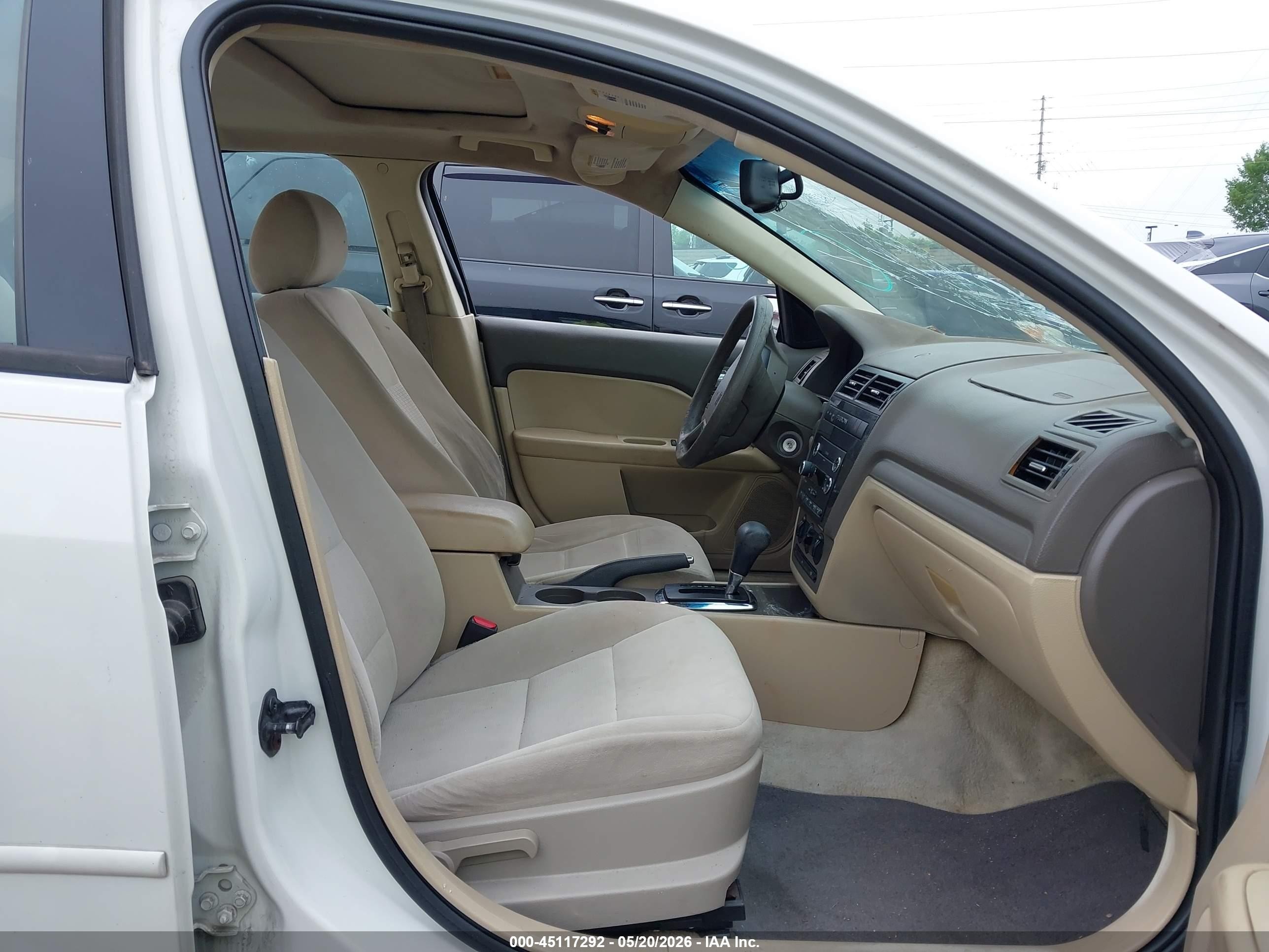 2008 Ford Fusion Se White vin: 3FAHP07Z38R221130