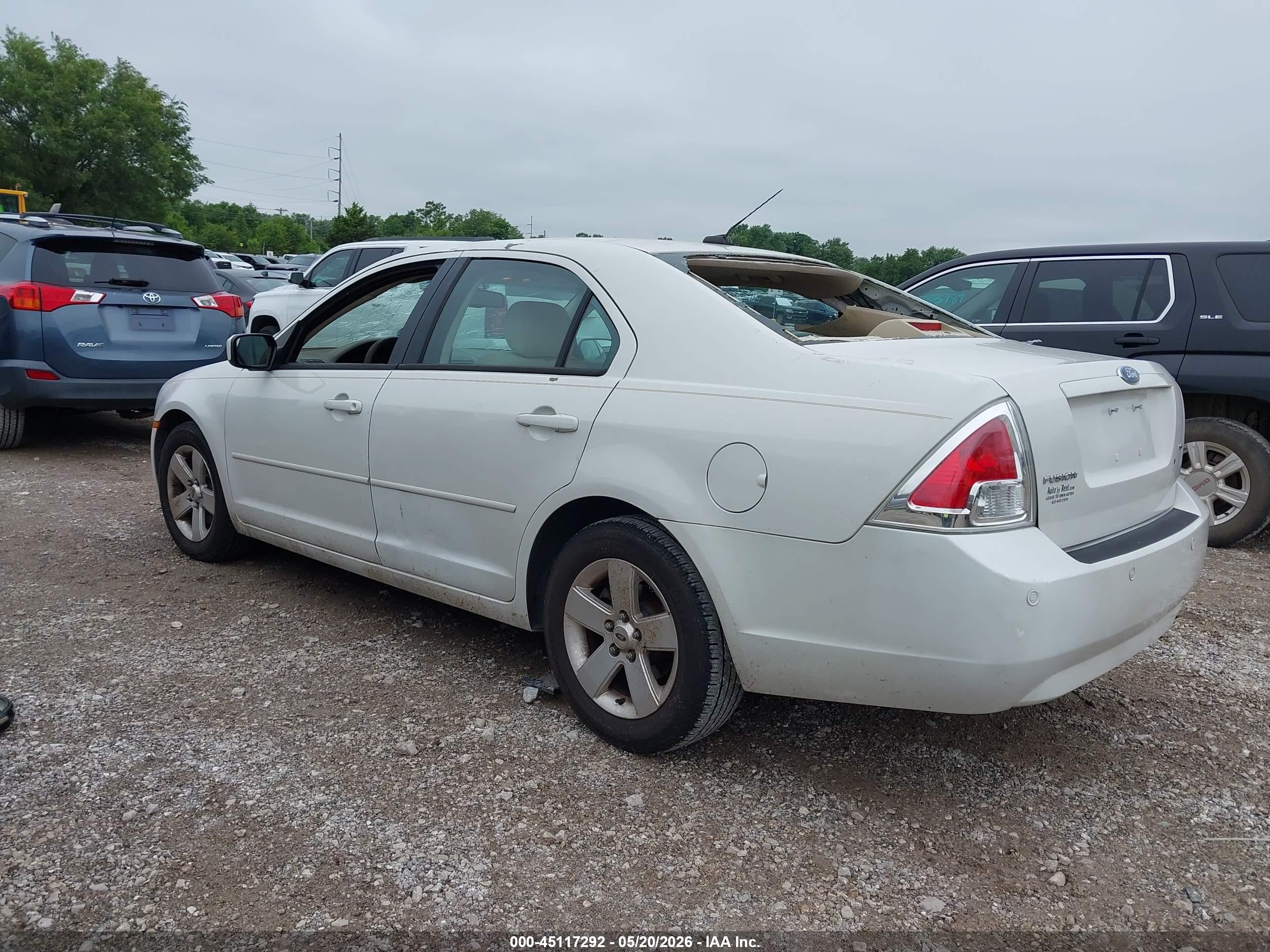 2008 Ford Fusion Se White vin: 3FAHP07Z38R221130