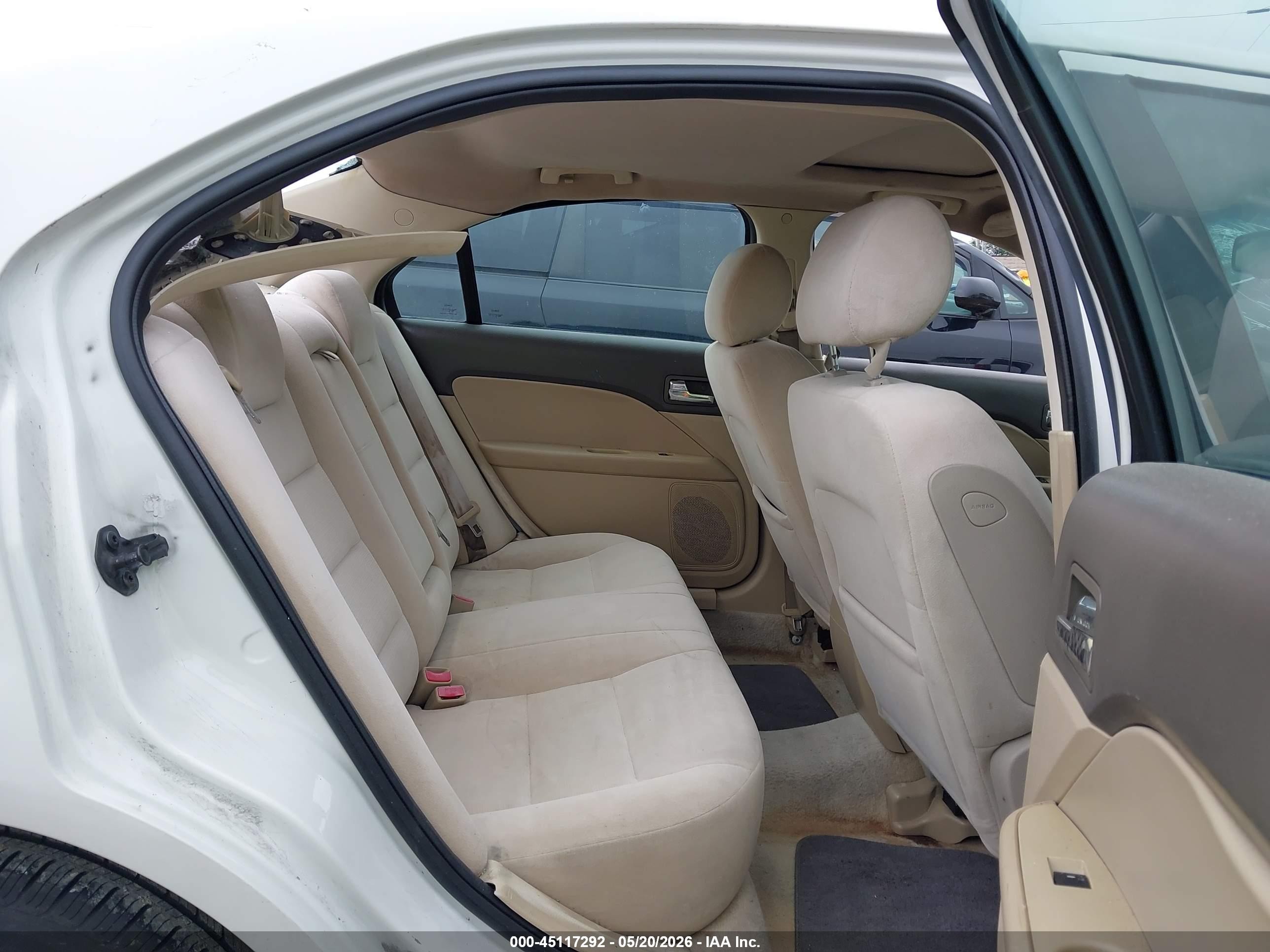 2008 Ford Fusion Se White vin: 3FAHP07Z38R221130
