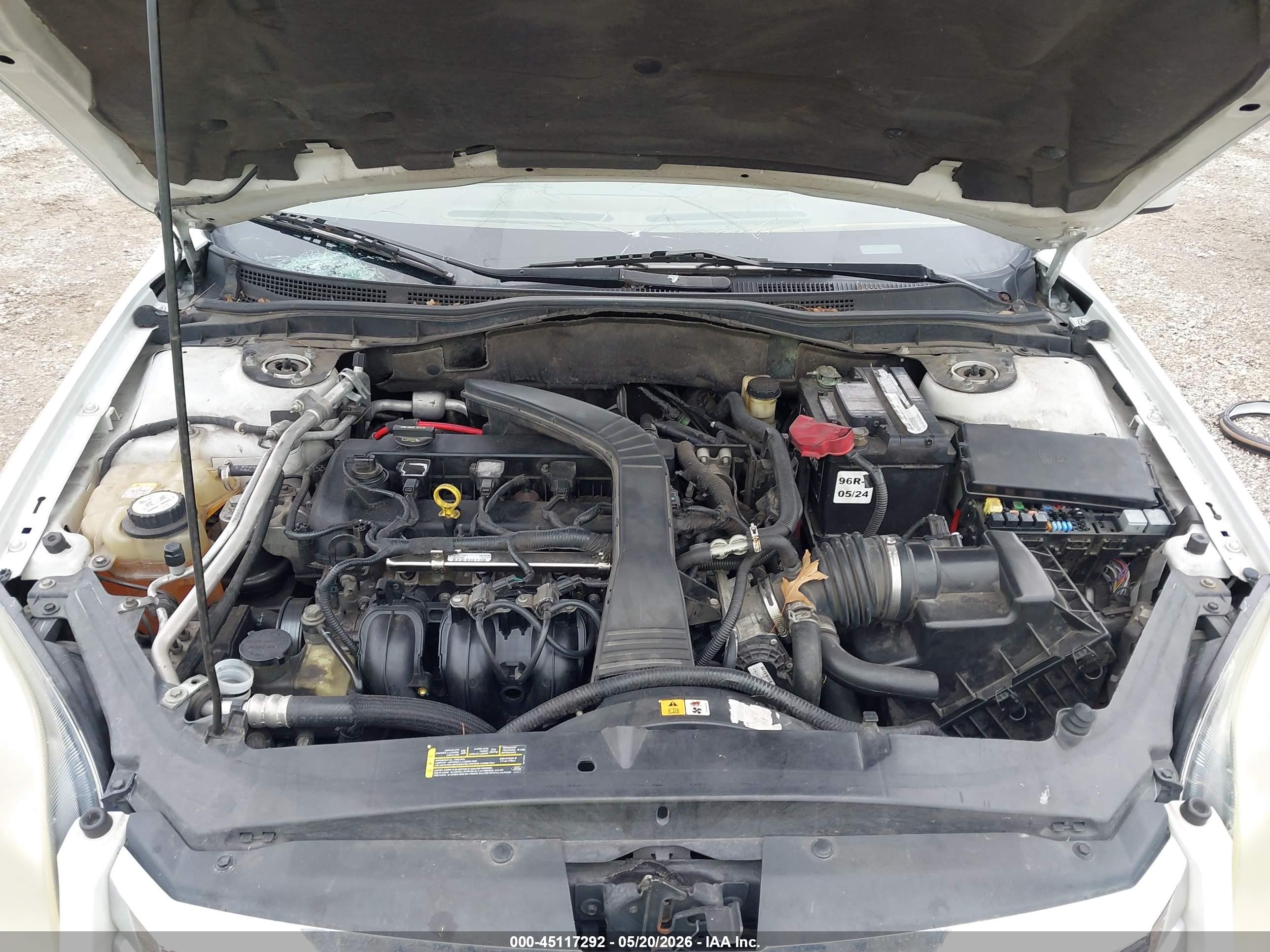 2008 Ford Fusion Se White vin: 3FAHP07Z38R221130