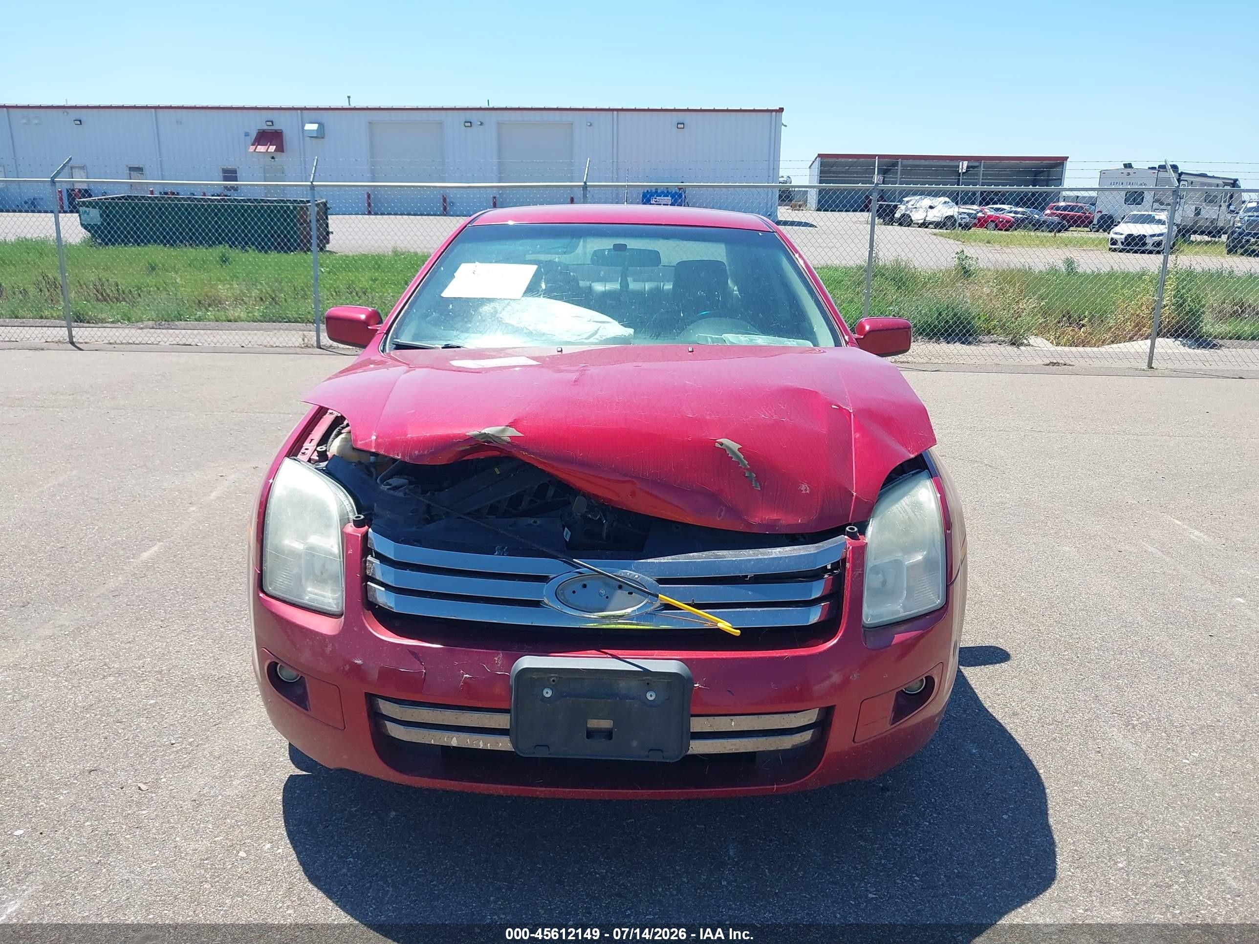 2008 Ford Fusion Se Red vin: 3FAHP07Z38R222441