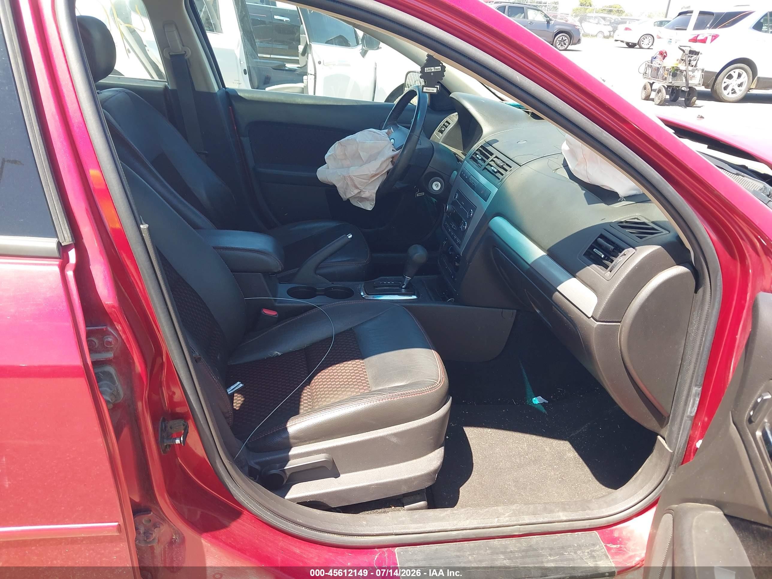 2008 Ford Fusion Se Red vin: 3FAHP07Z38R222441