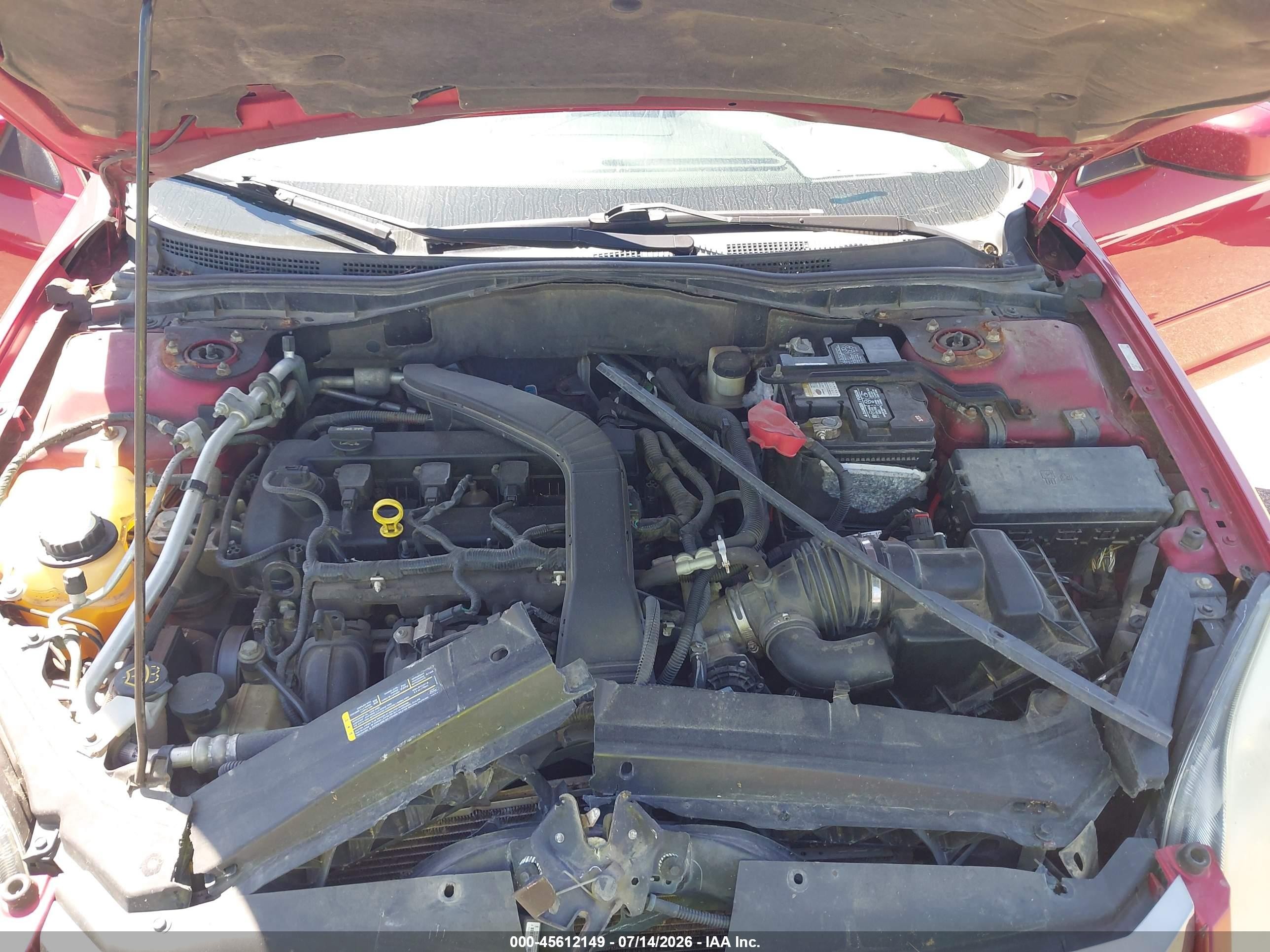 2008 Ford Fusion Se Red vin: 3FAHP07Z38R222441