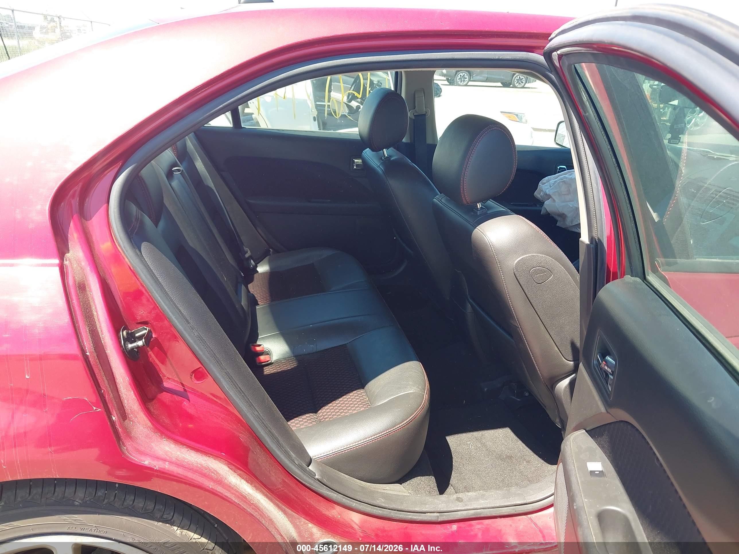 2008 Ford Fusion Se Red vin: 3FAHP07Z38R222441