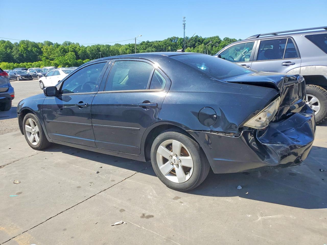 2008 Ford Fusion Se Black vin: 3FAHP07Z38R256184