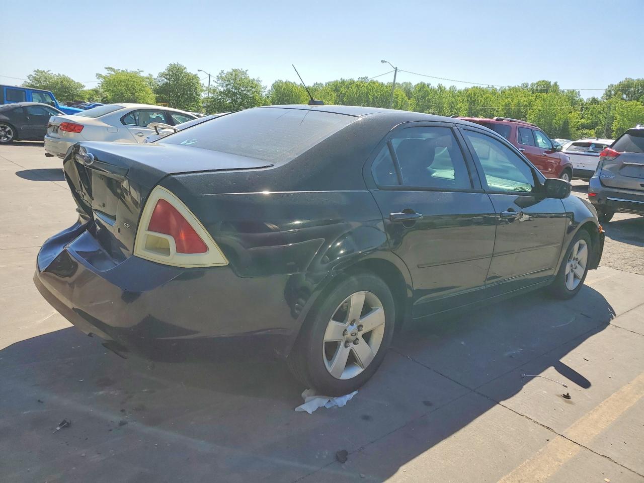 2008 Ford Fusion Se Black vin: 3FAHP07Z38R256184