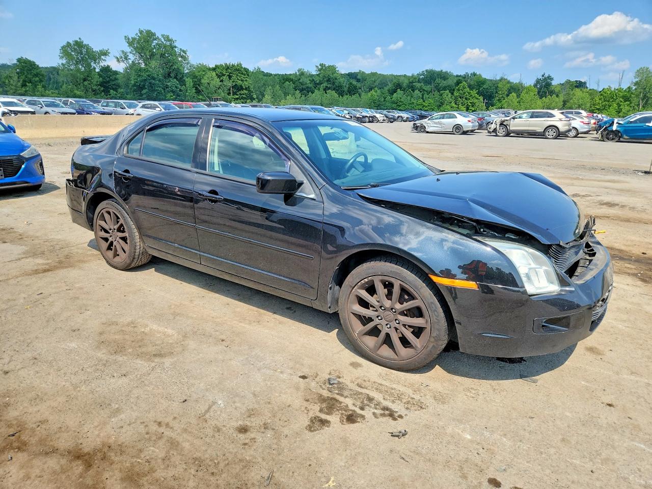 2009 Ford Fusion Se Black vin: 3FAHP07Z39R117335