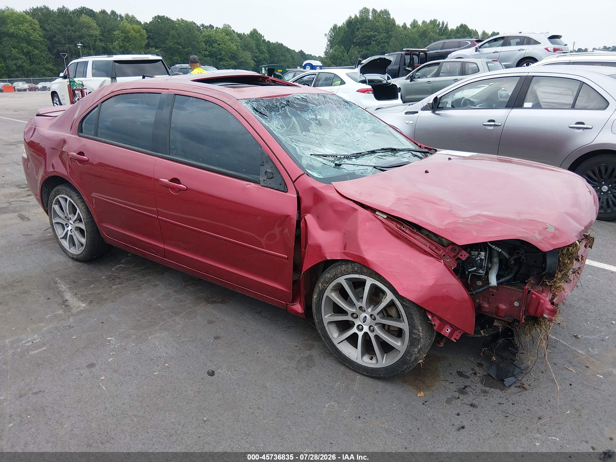2009 Ford Fusion Se Red vin: 3FAHP07Z39R152151