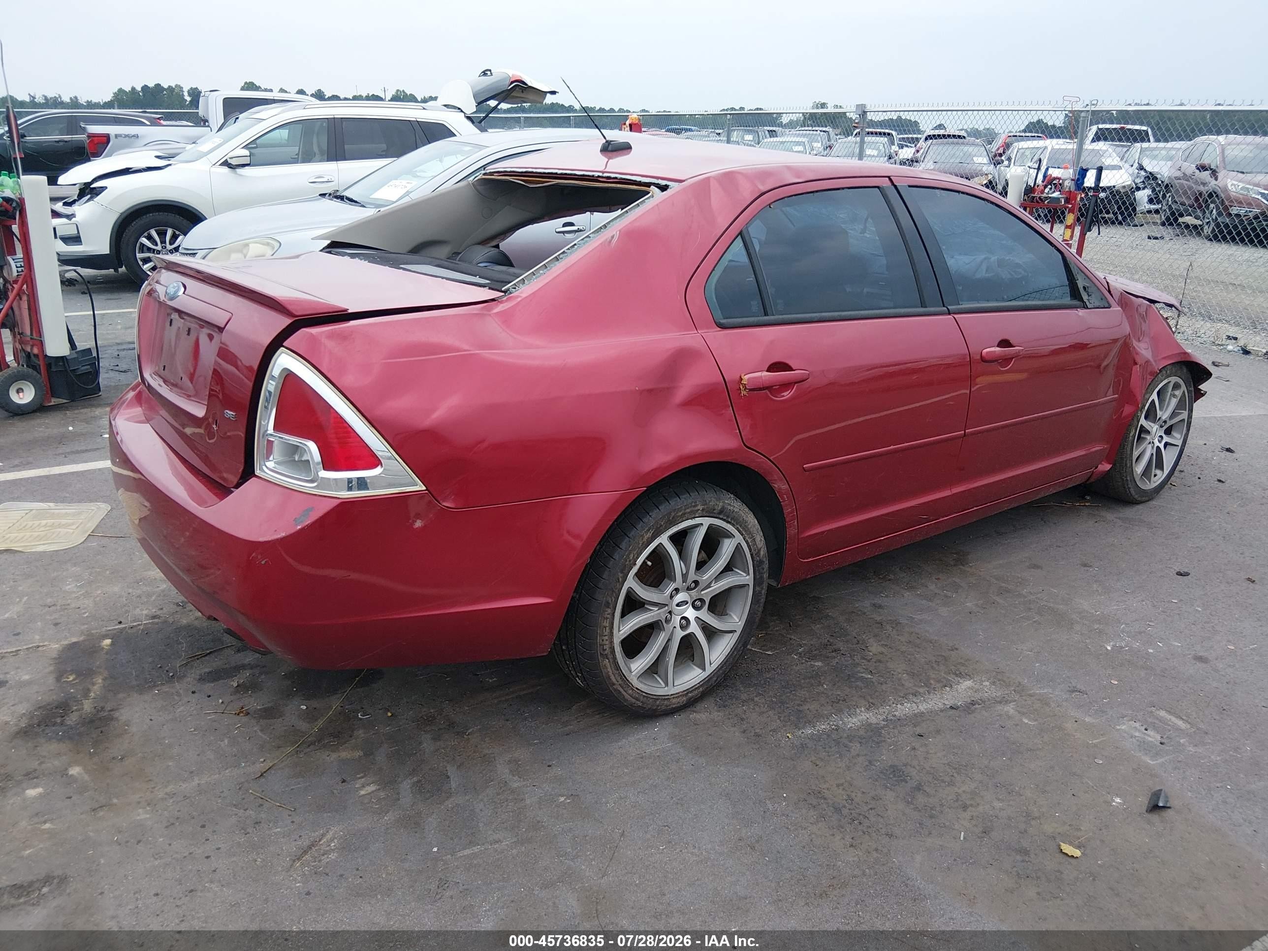 2009 Ford Fusion Se Red vin: 3FAHP07Z39R152151