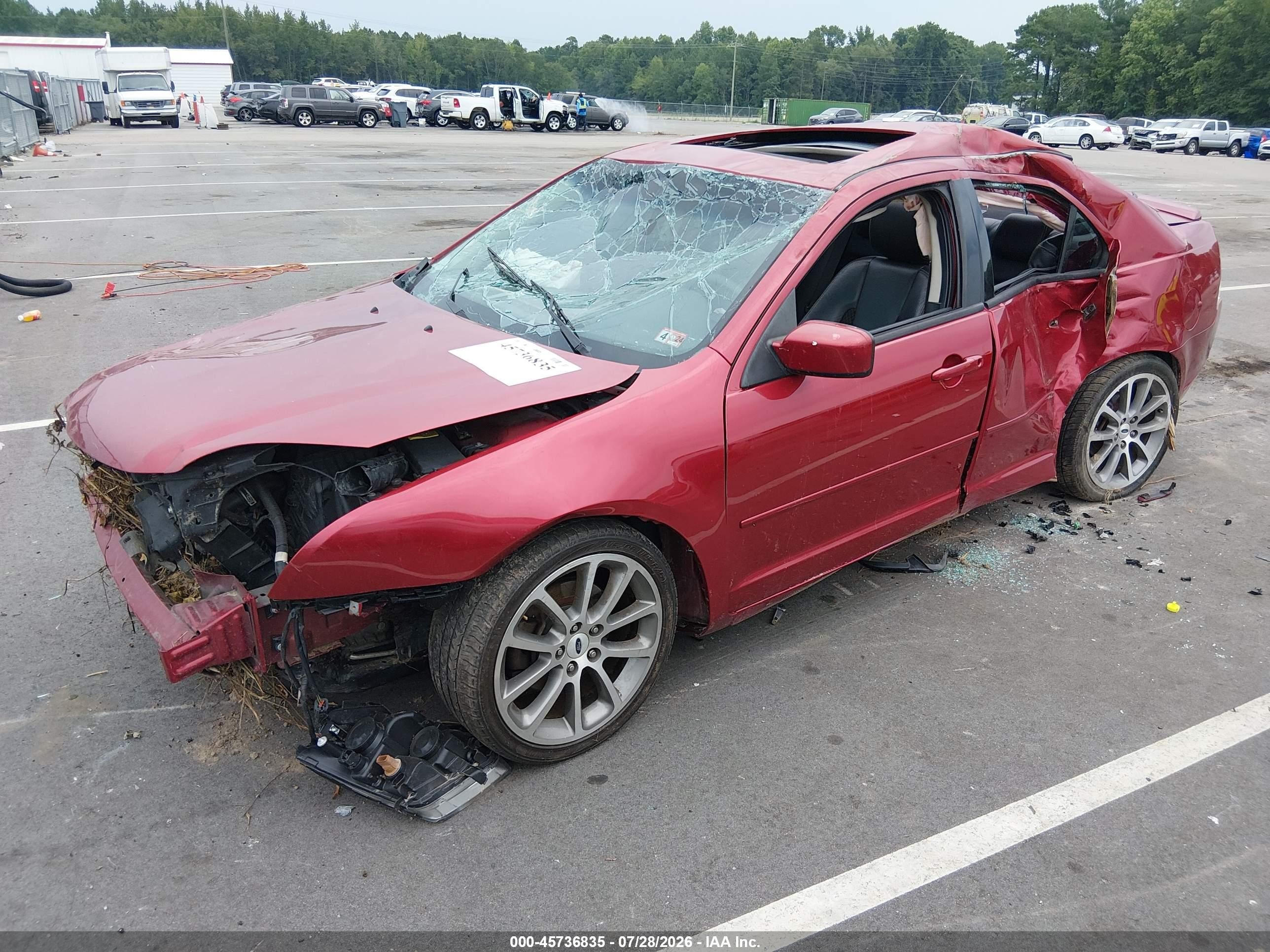 2009 Ford Fusion Se Red vin: 3FAHP07Z39R152151