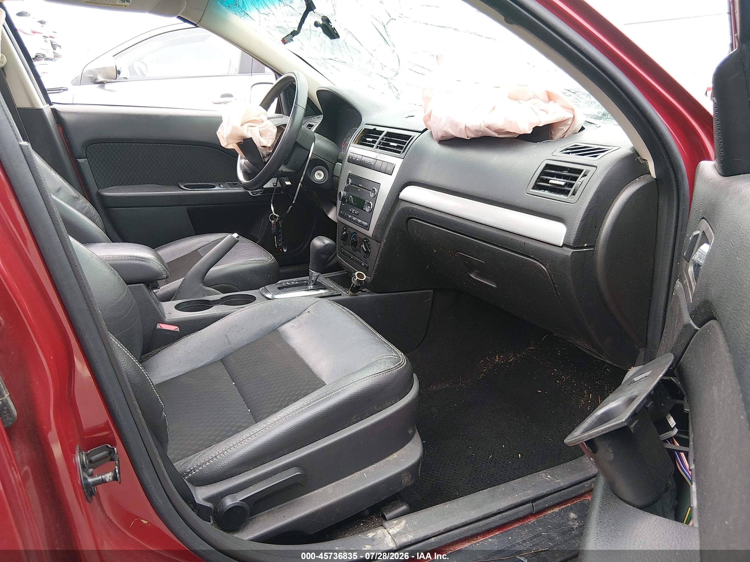 2009 Ford Fusion Se Red vin: 3FAHP07Z39R152151