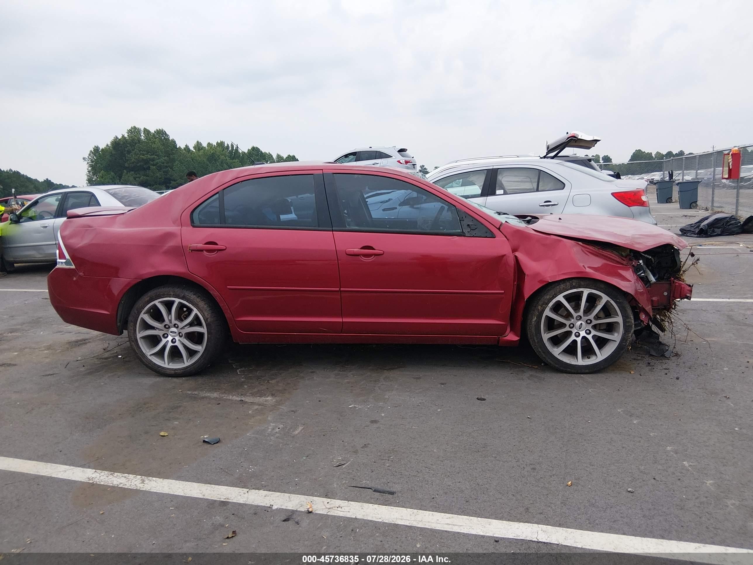 2009 Ford Fusion Se Red vin: 3FAHP07Z39R152151