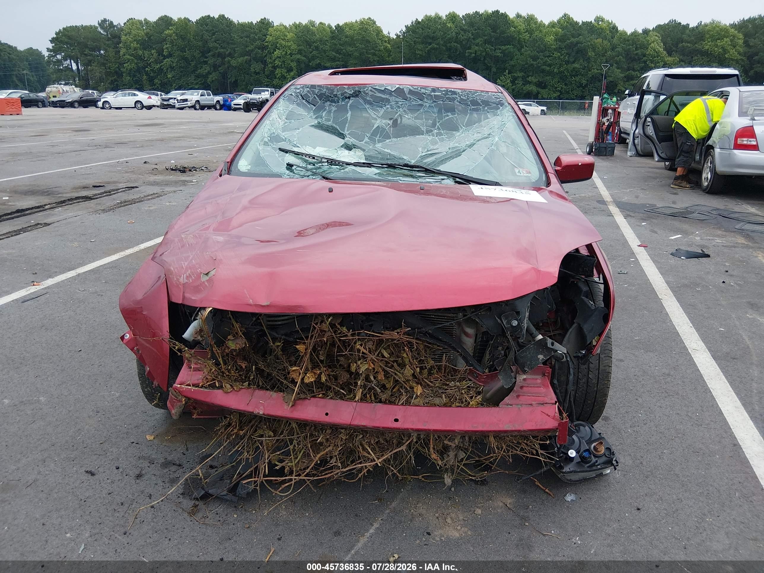 2009 Ford Fusion Se Red vin: 3FAHP07Z39R152151