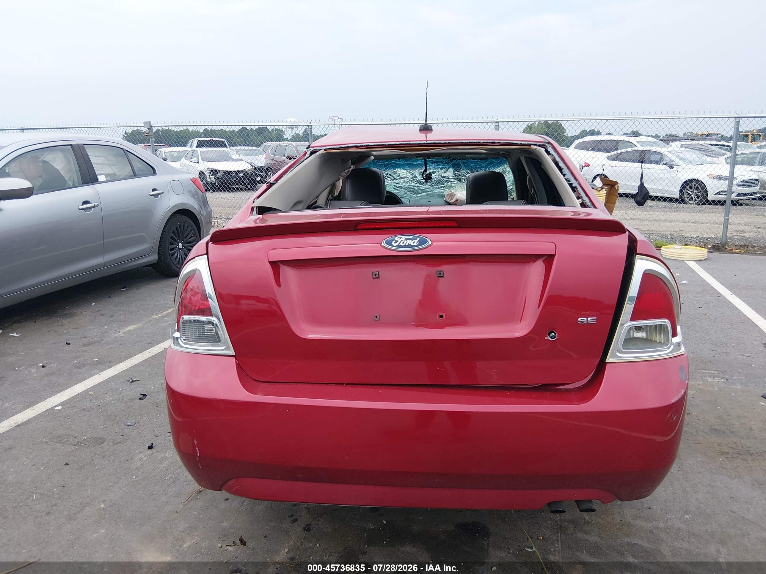 2009 Ford Fusion Se Red vin: 3FAHP07Z39R152151