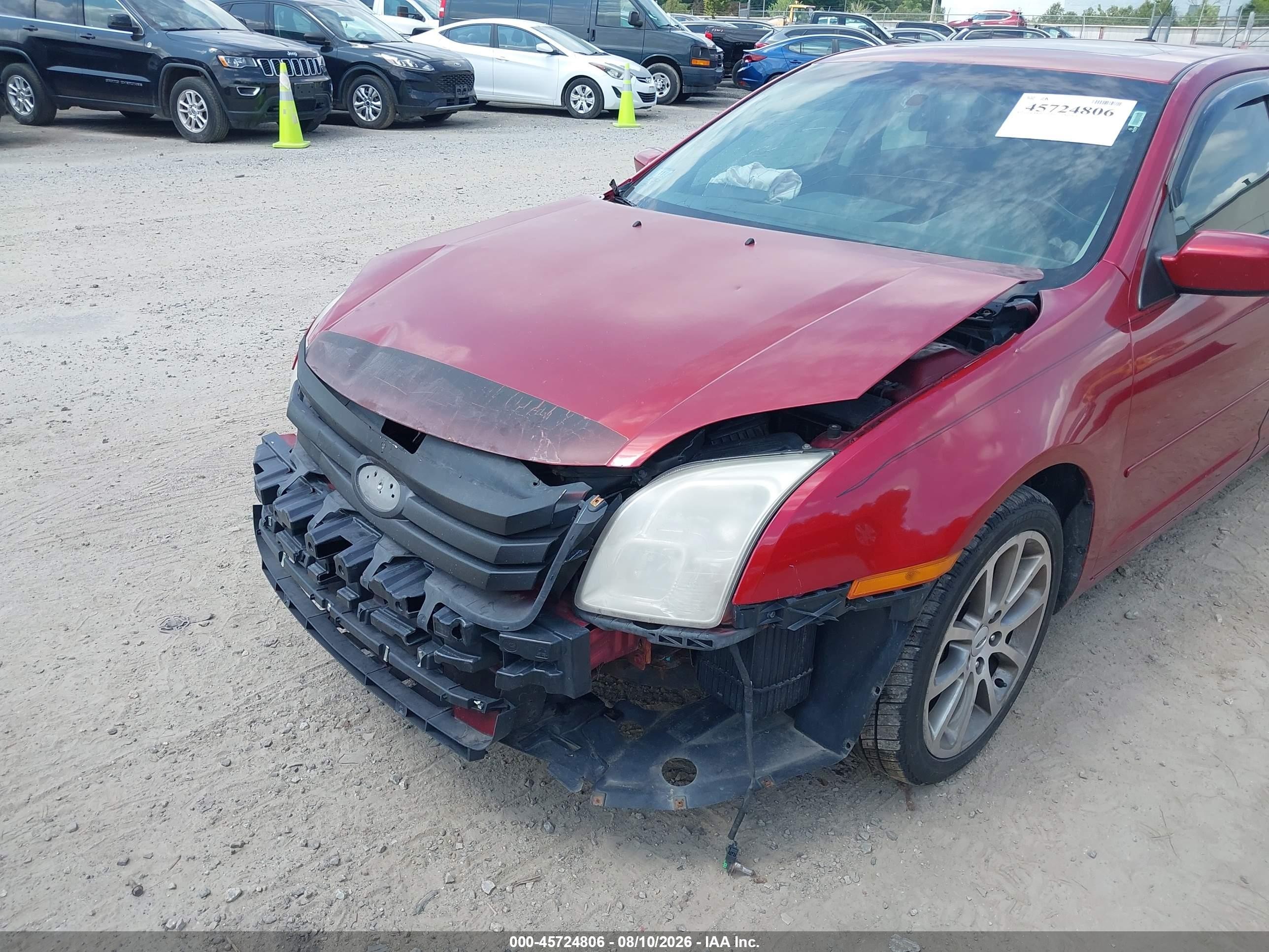 2009 Ford Fusion Se Red vin: 3FAHP07Z39R165613