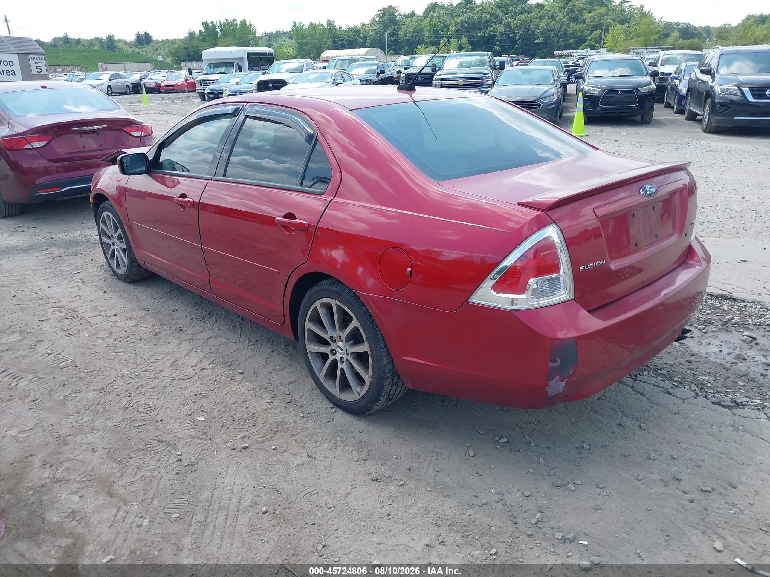 2009 Ford Fusion Se Red vin: 3FAHP07Z39R165613