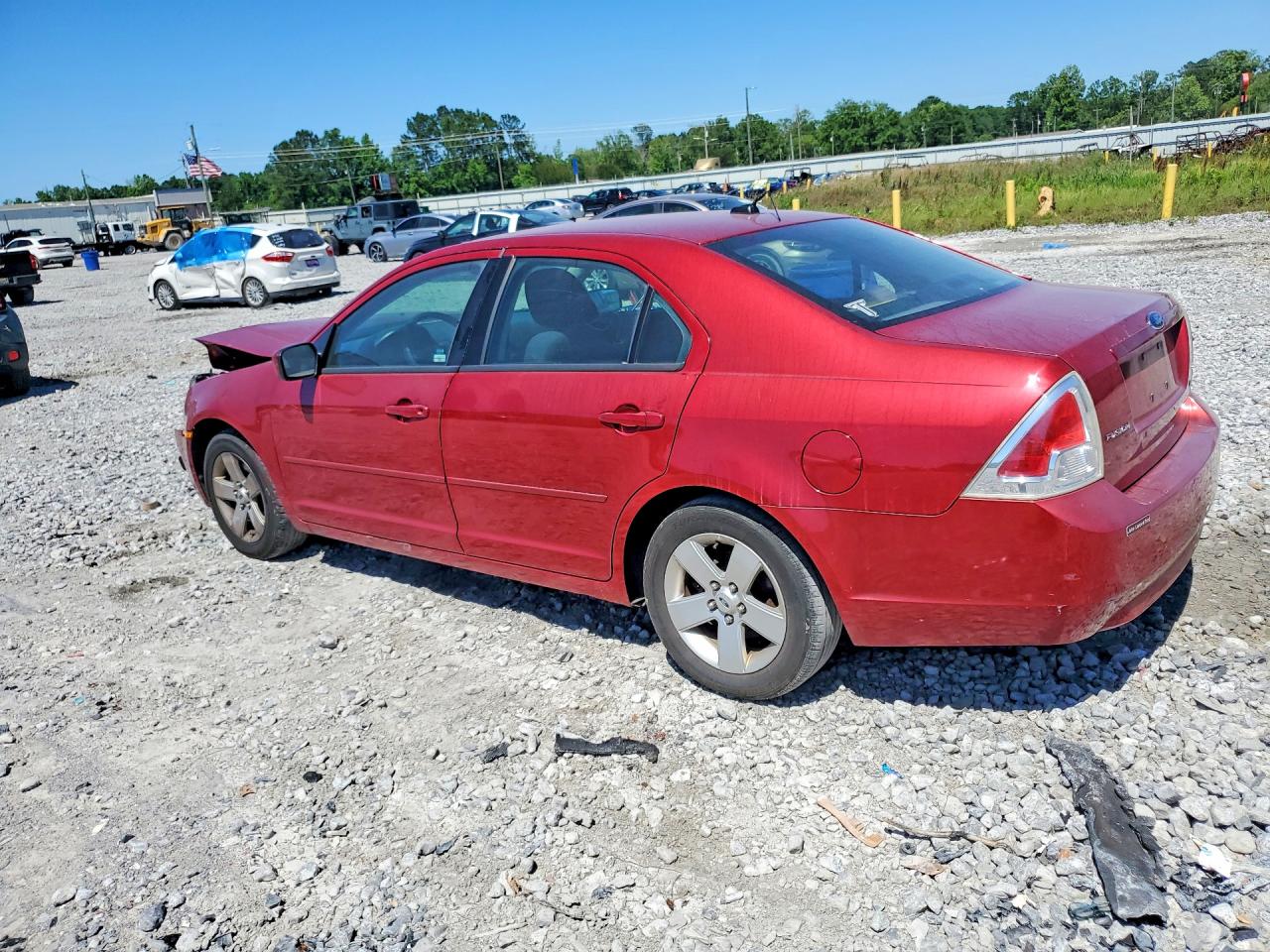 2009 Ford Fusion Se Red vin: 3FAHP07Z39R187823