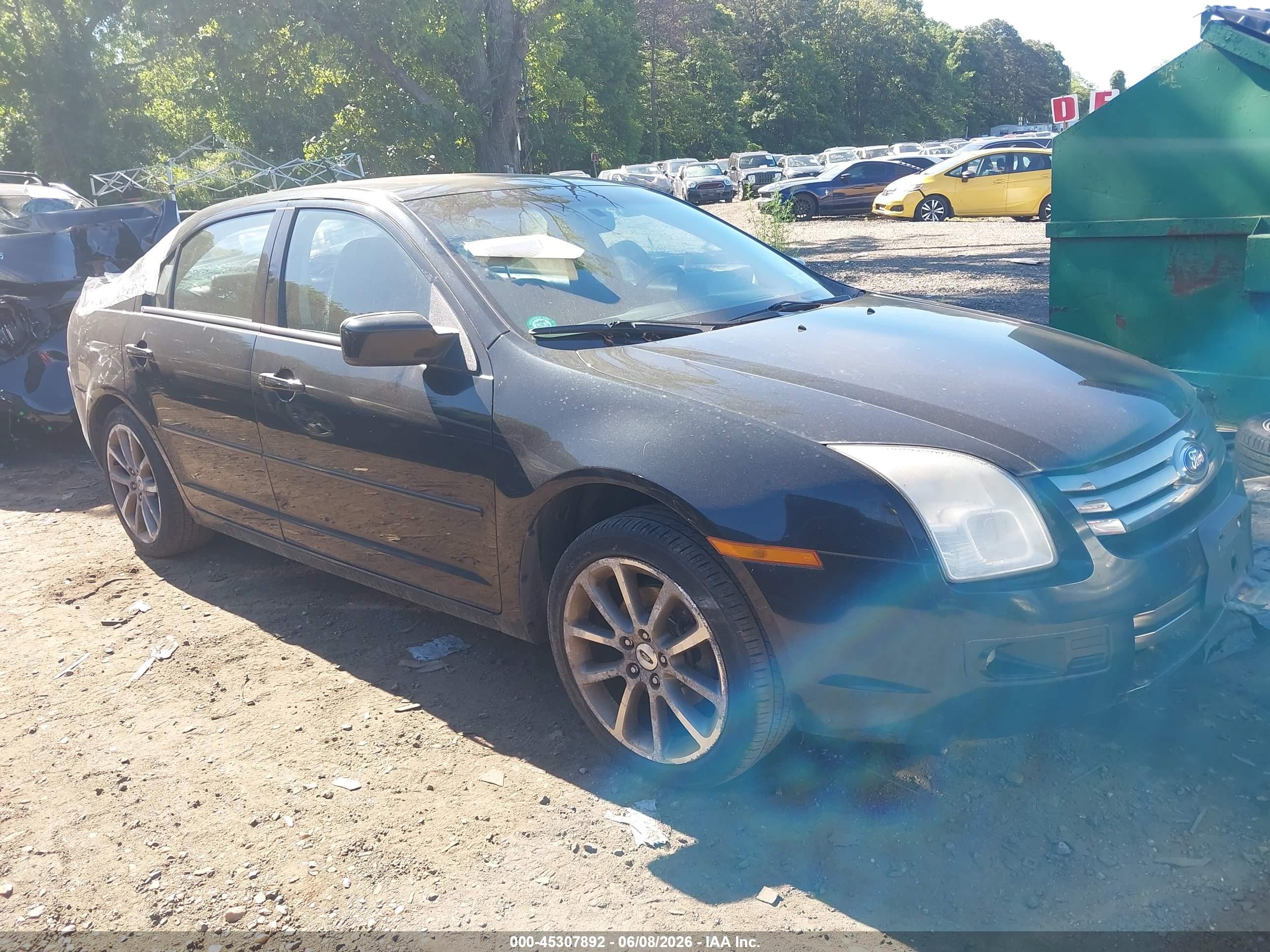 2009 Ford Fusion Se Black vin: 3FAHP07Z39R197803