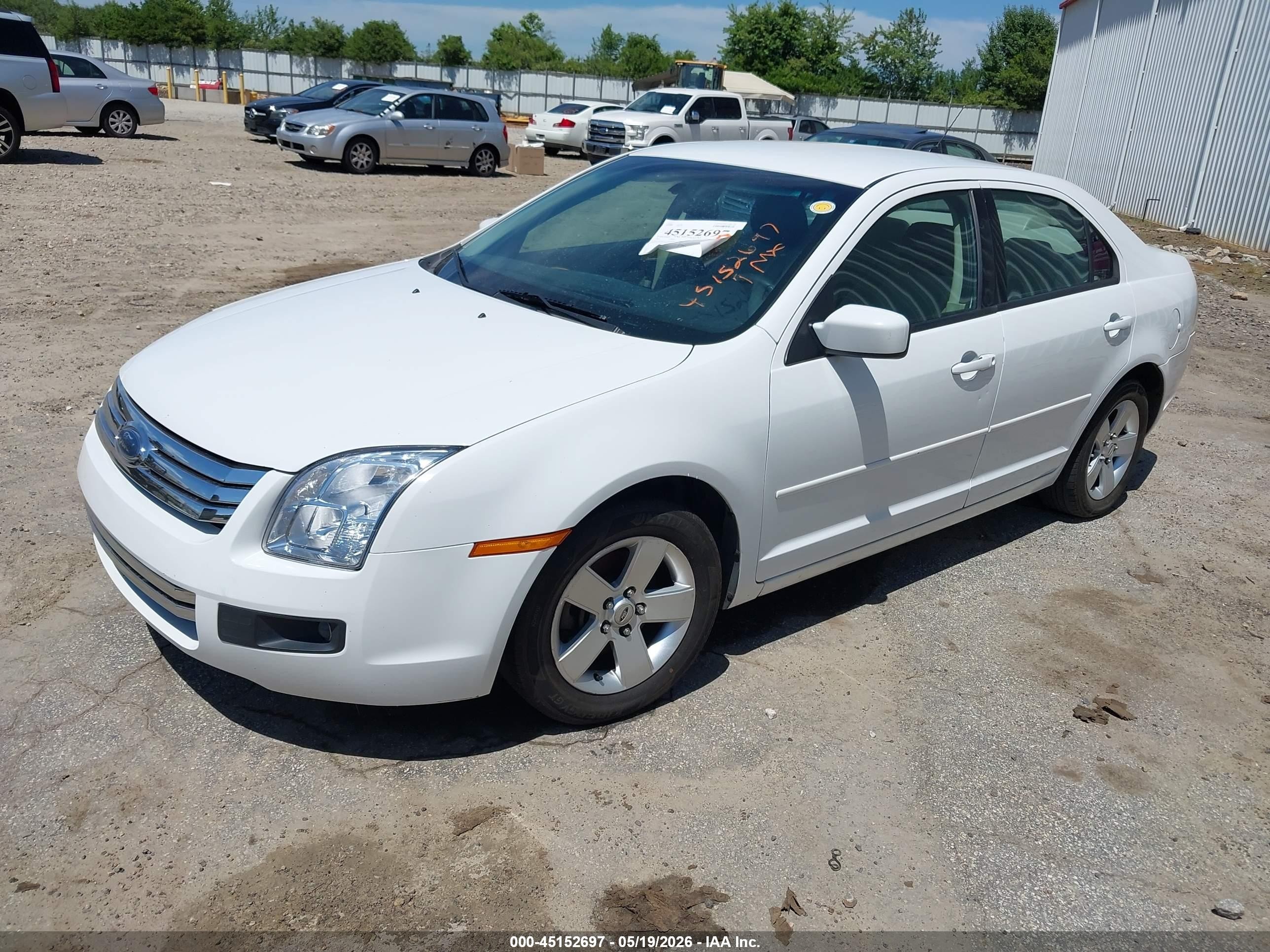 2007 Ford Fusion Se White vin: 3FAHP07Z47R200804