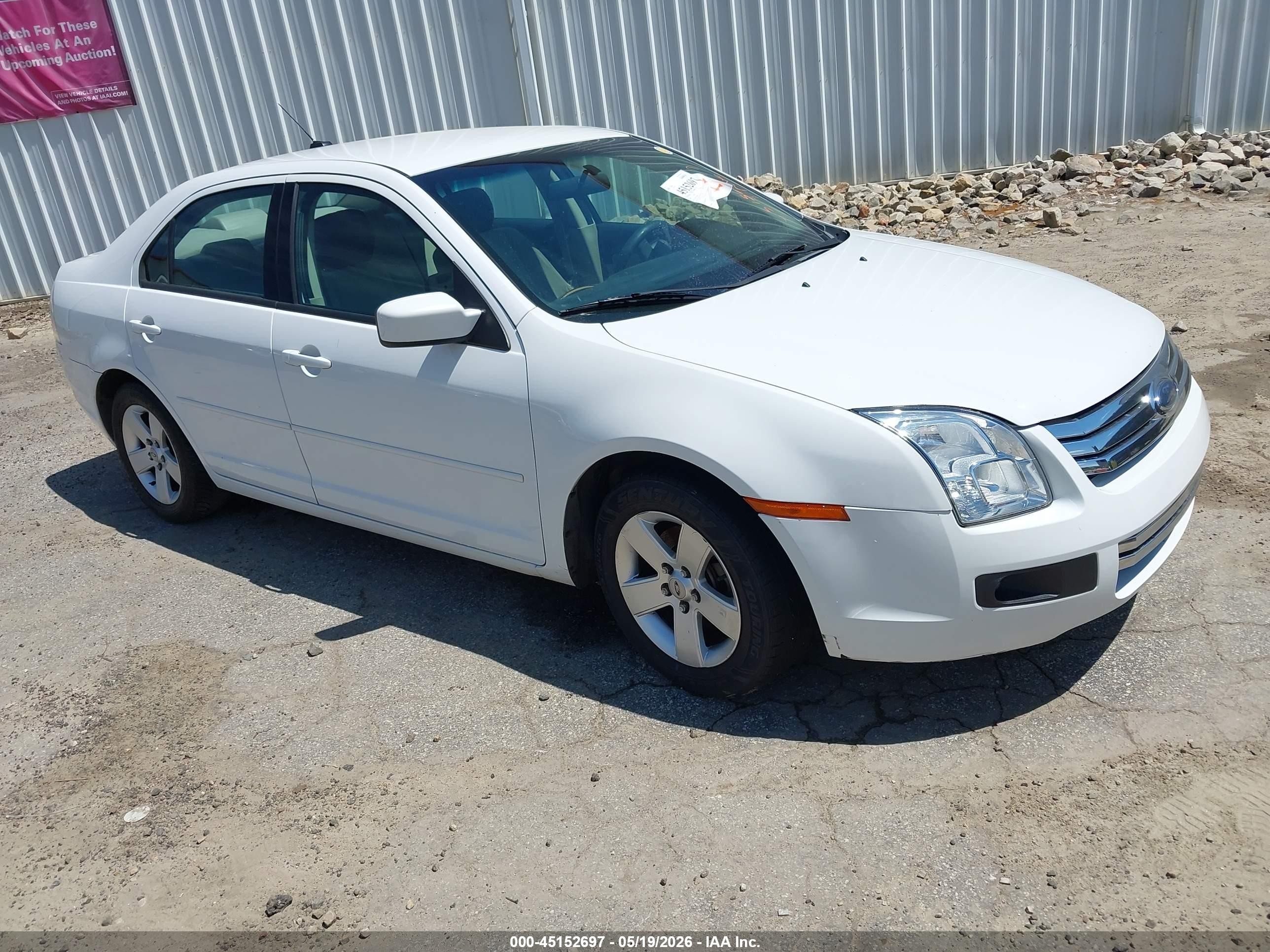 2007 Ford Fusion Se White vin: 3FAHP07Z47R200804