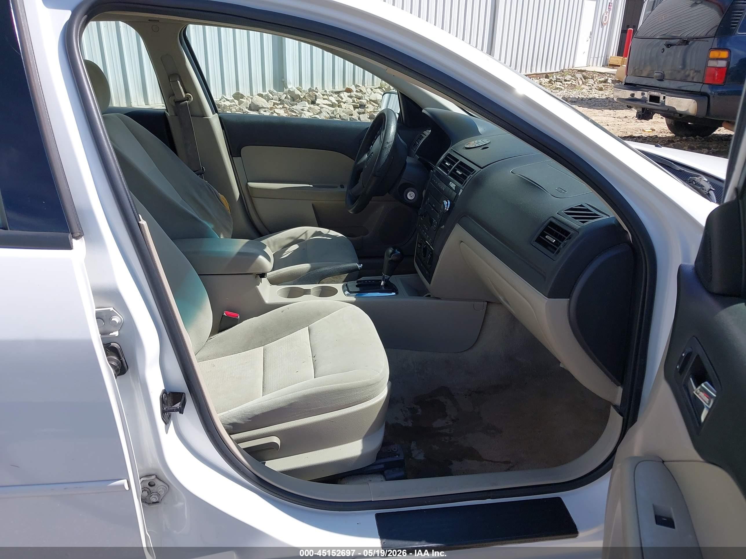 2007 Ford Fusion Se White vin: 3FAHP07Z47R200804