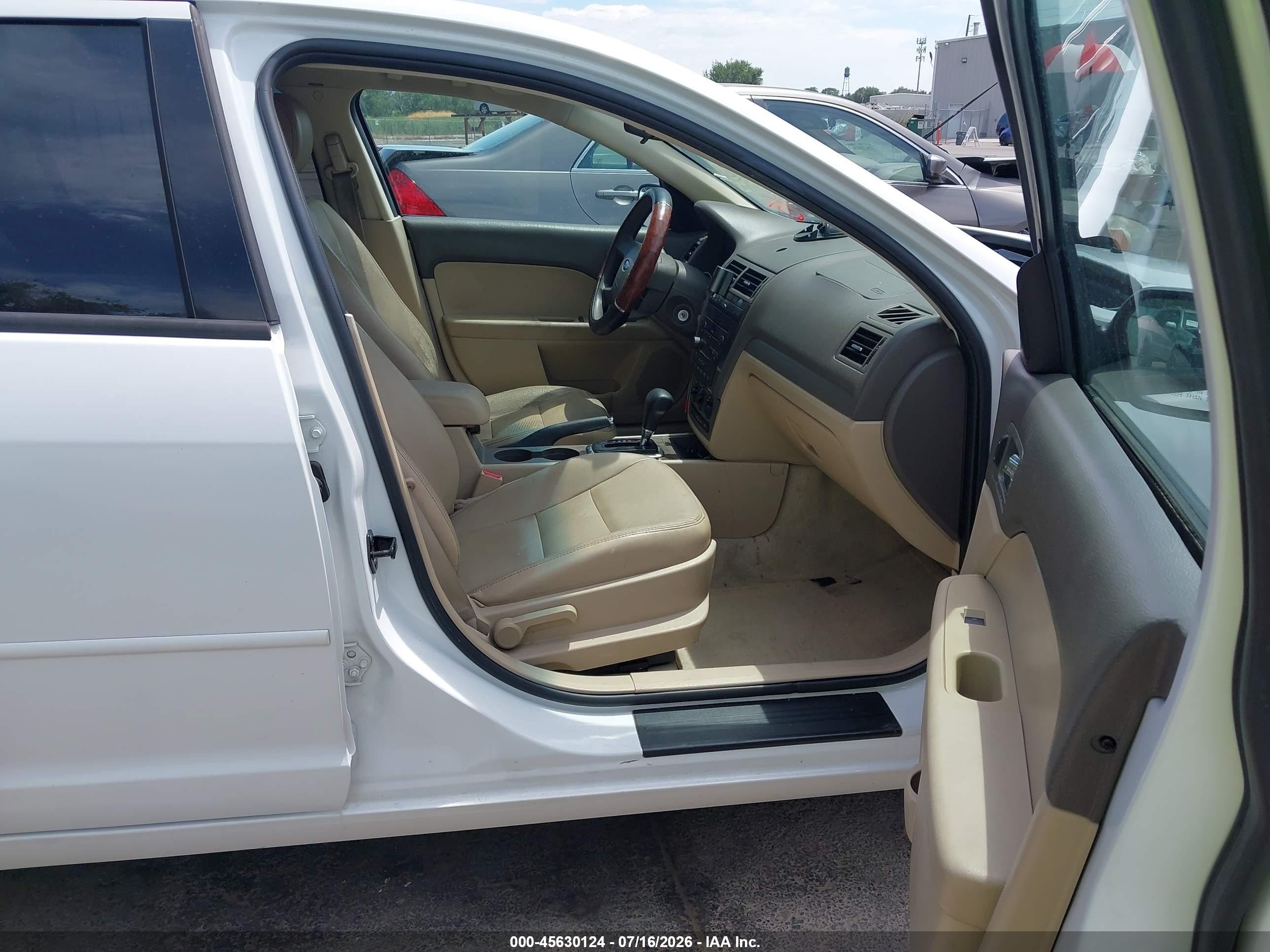 2007 Ford Fusion Se White vin: 3FAHP07Z47R211883