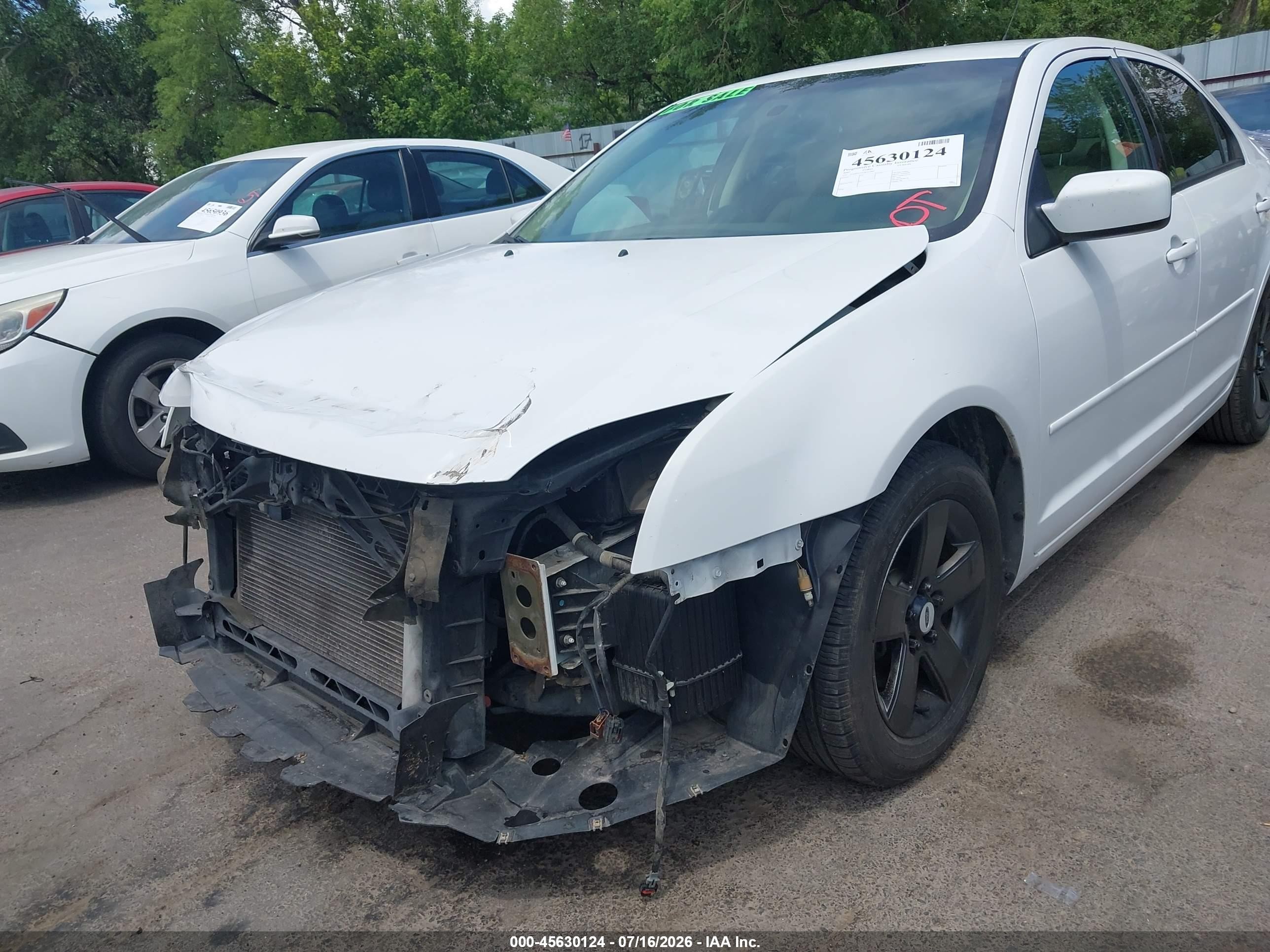 2007 Ford Fusion Se White vin: 3FAHP07Z47R211883