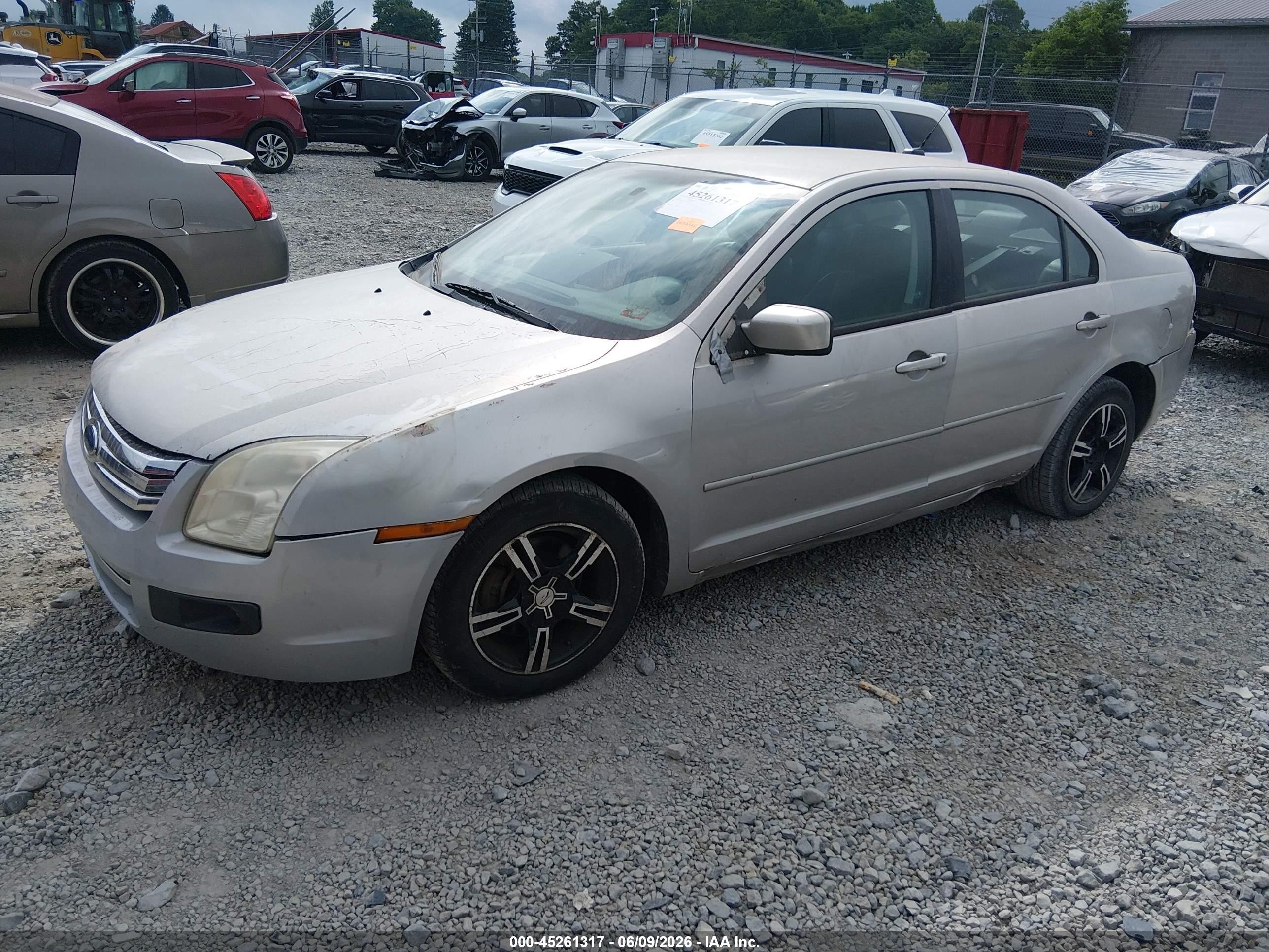 2007 Ford Fusion Se Silver vin: 3FAHP07Z47R242390