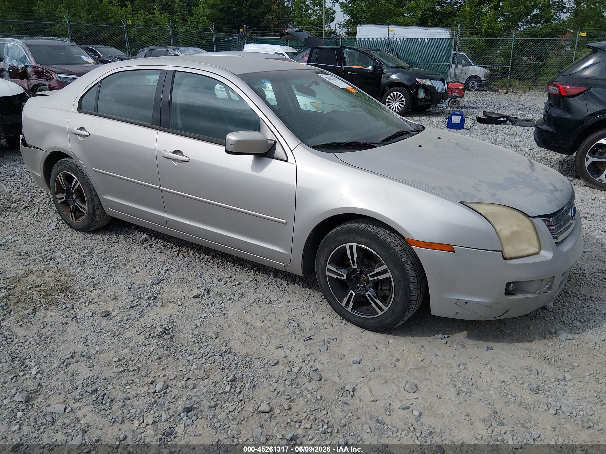 2007 Ford Fusion Se Silver vin: 3FAHP07Z47R242390