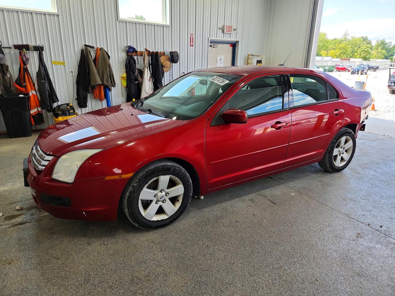 2009 Ford Fusion Se Red vin: 3FAHP07Z49R102410