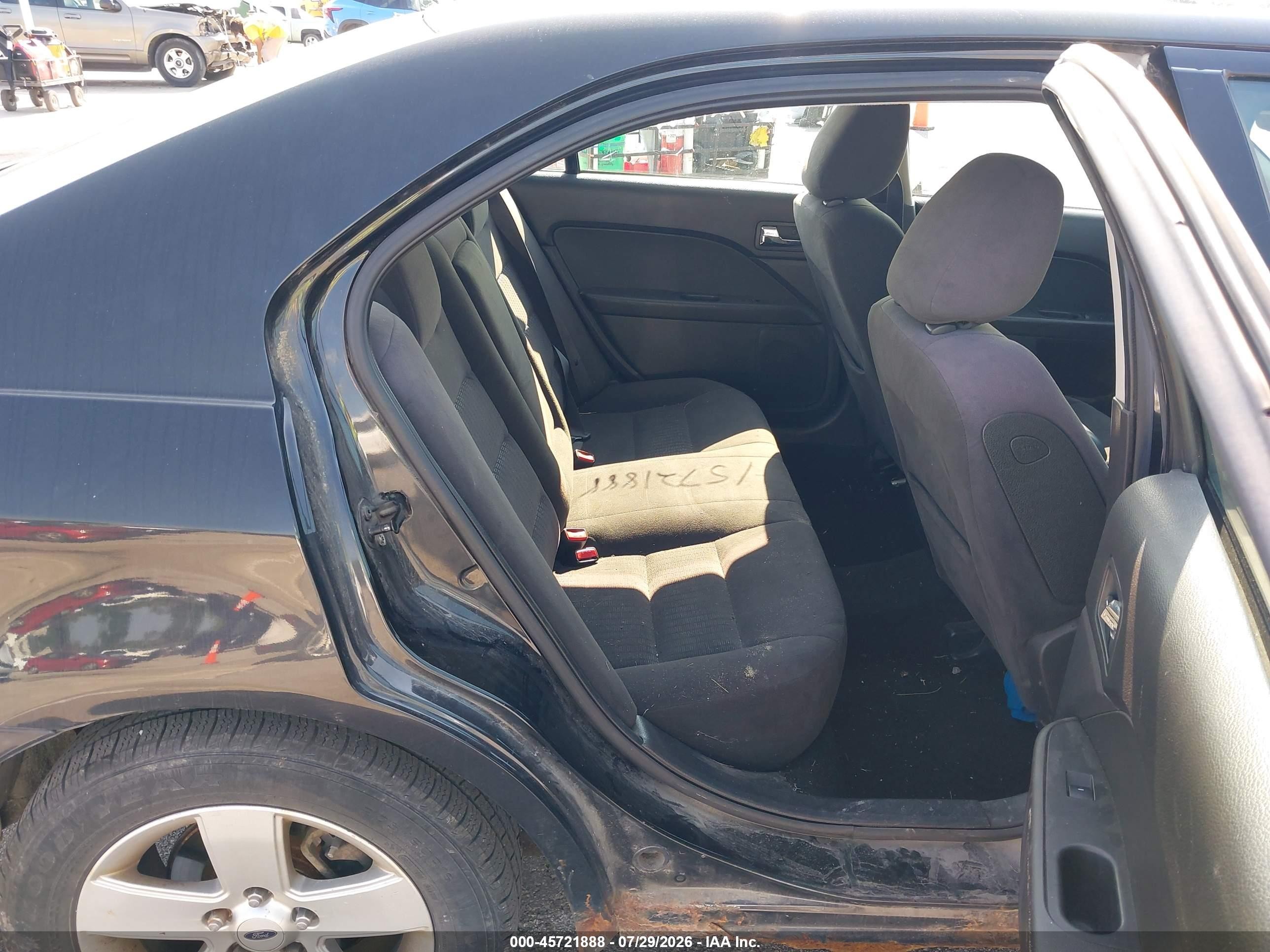 2009 Ford Fusion Se Black vin: 3FAHP07Z49R161540
