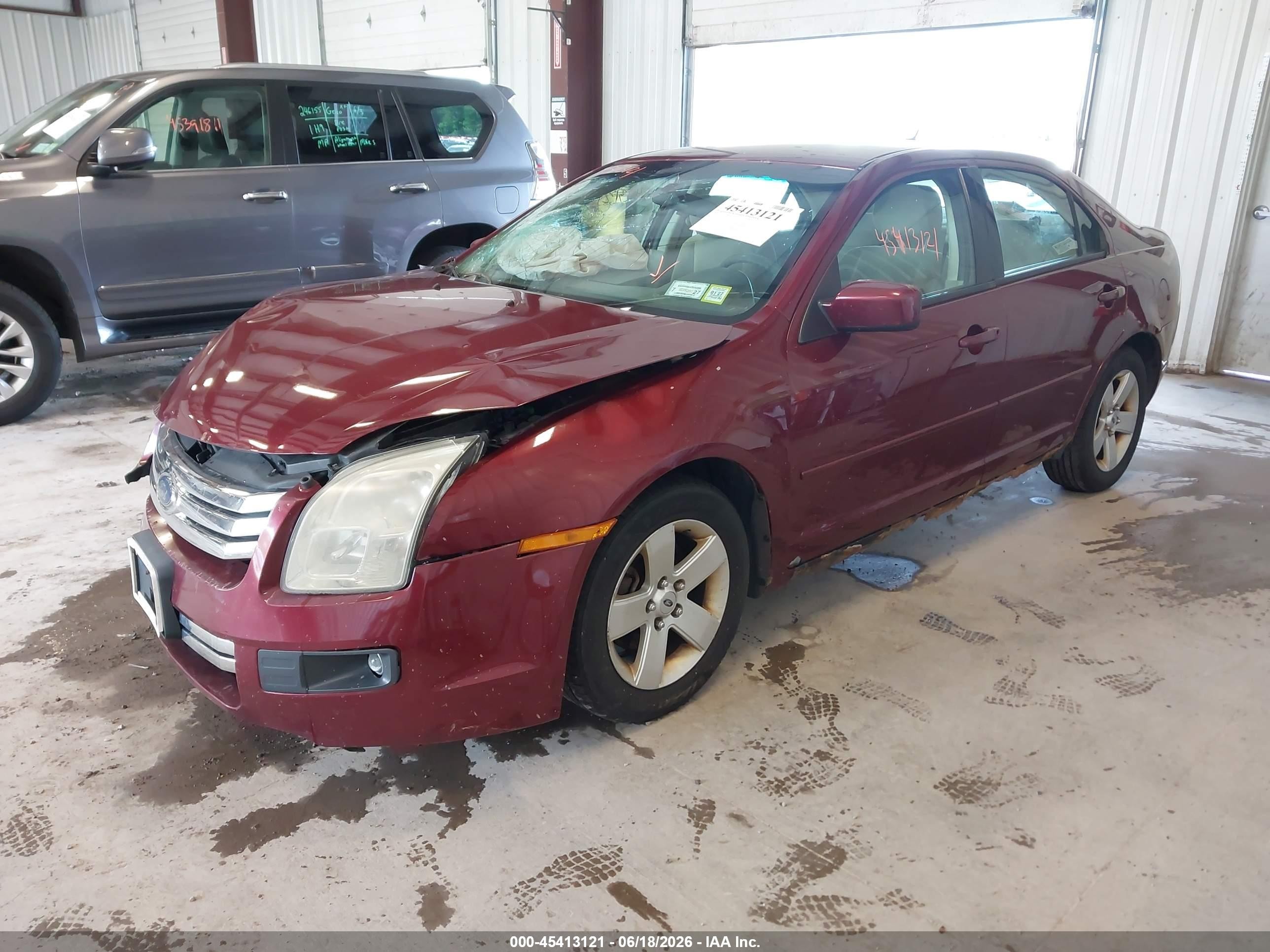 2007 Ford Fusion Se Red vin: 3FAHP07Z57R155114