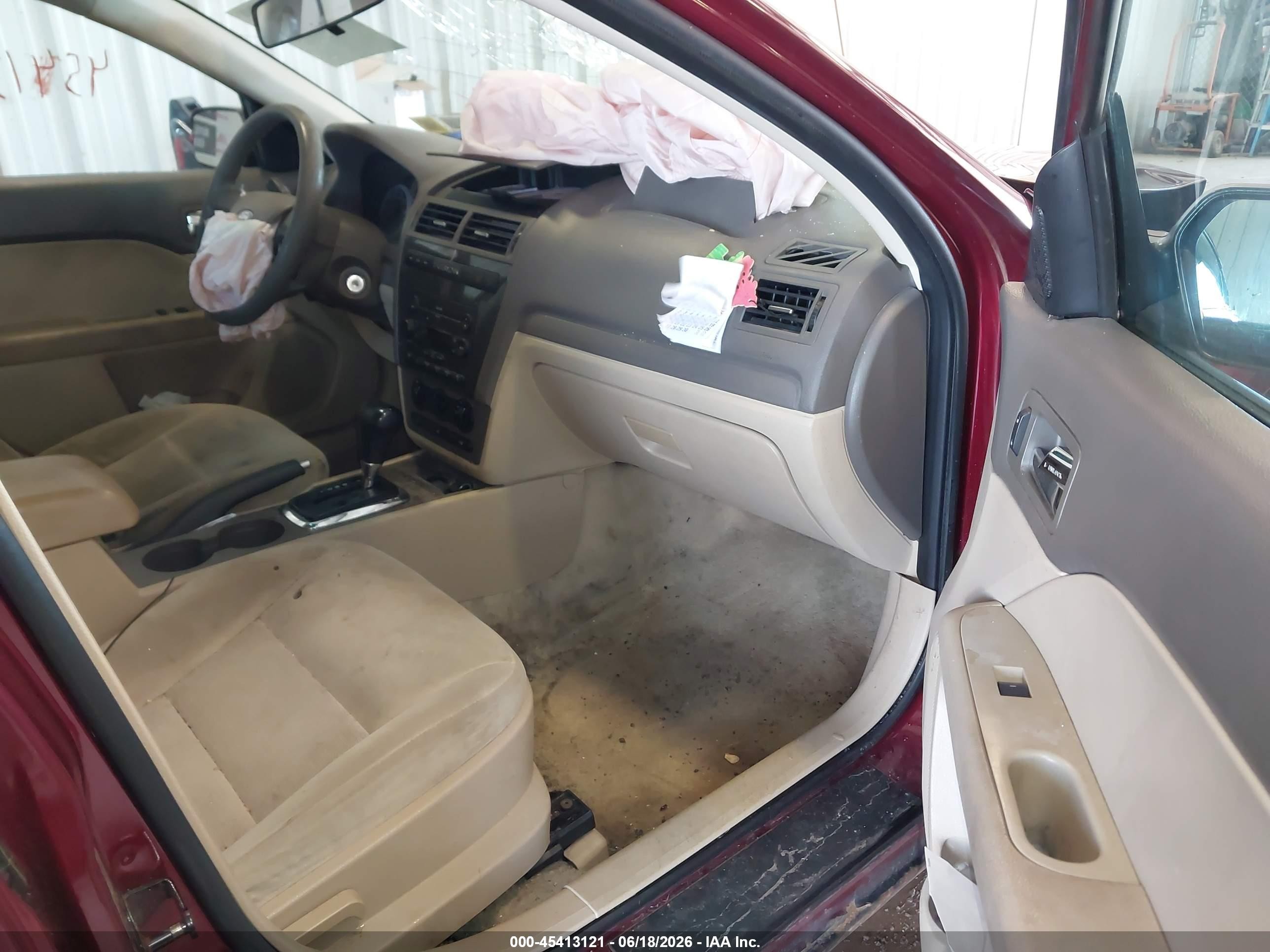 2007 Ford Fusion Se Red vin: 3FAHP07Z57R155114