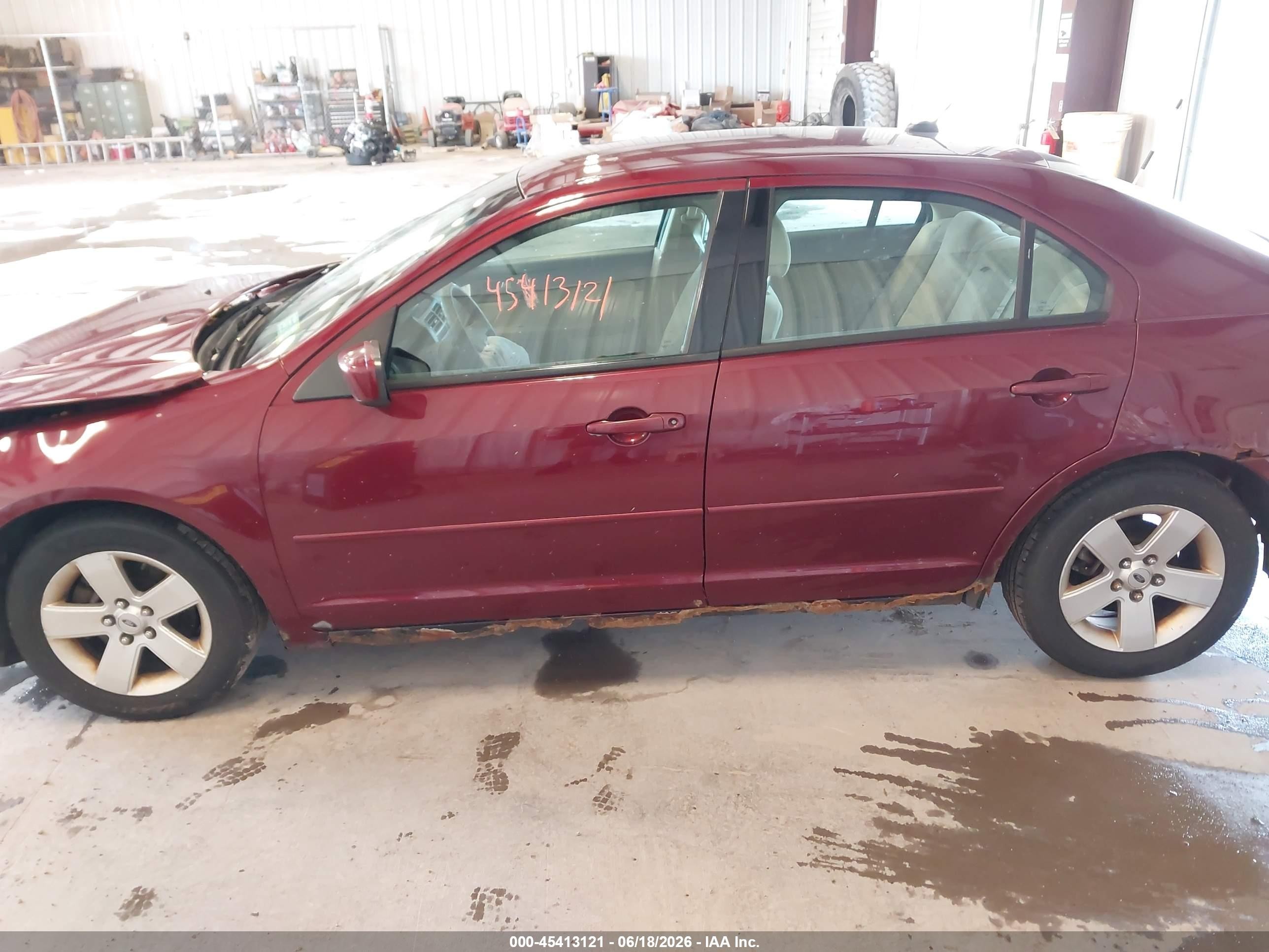 2007 Ford Fusion Se Red vin: 3FAHP07Z57R155114