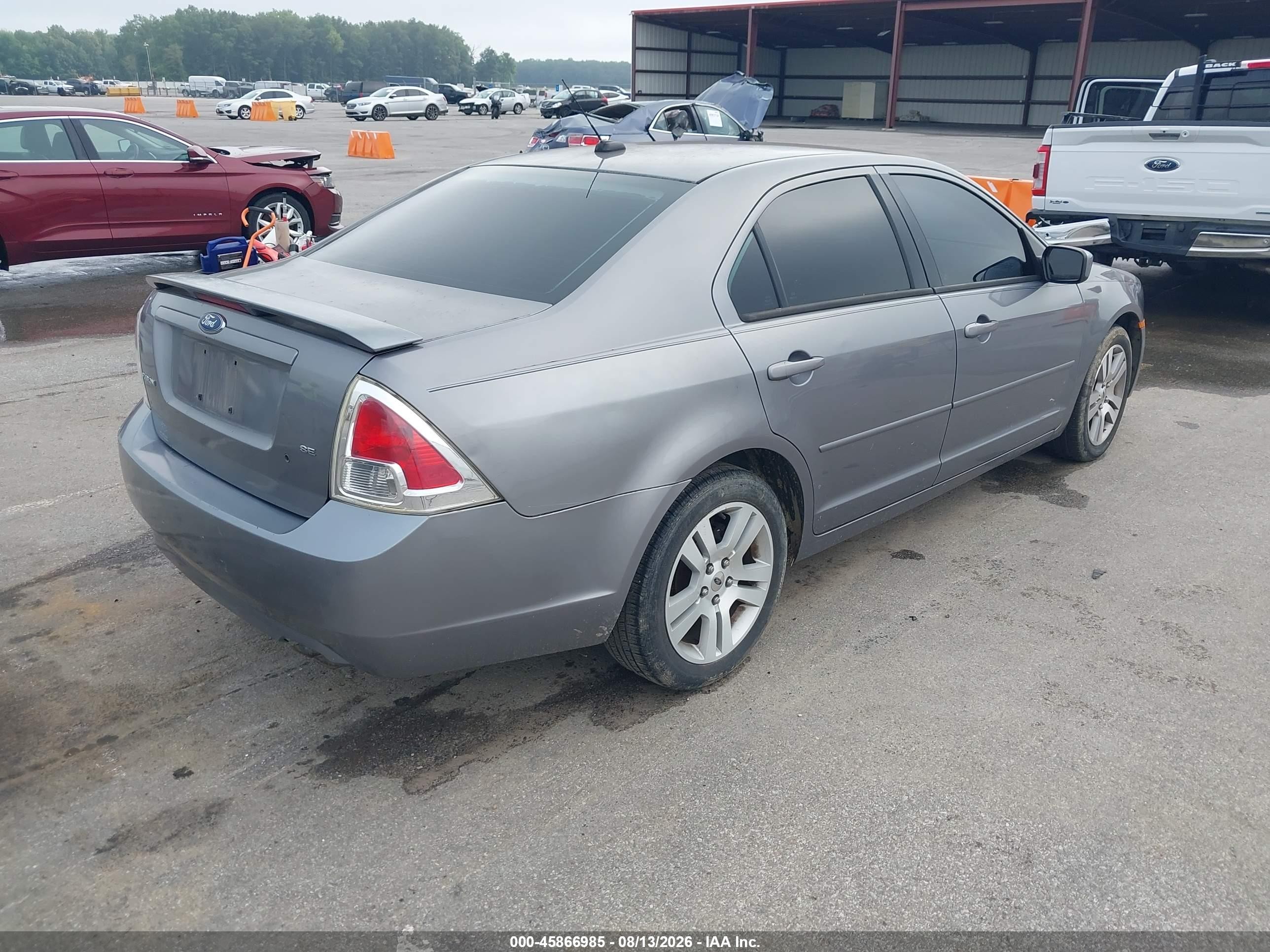 2007 Ford Fusion Se Gray vin: 3FAHP07Z57R167361
