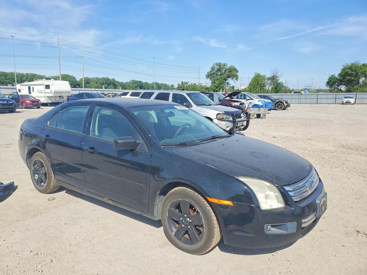 2007 Ford Fusion Se Black vin: 3FAHP07Z57R227364
