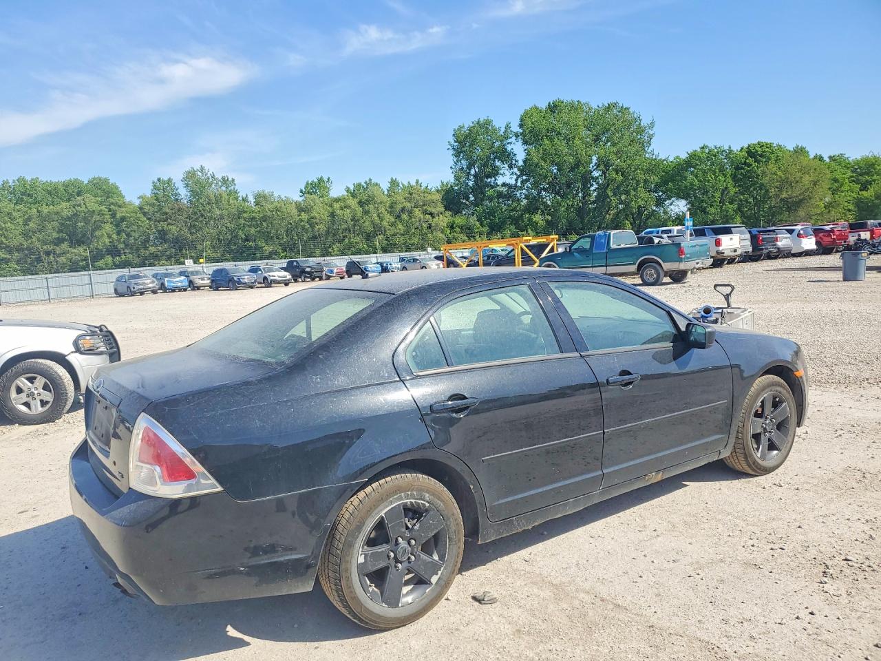 2007 Ford Fusion Se Black vin: 3FAHP07Z57R227364