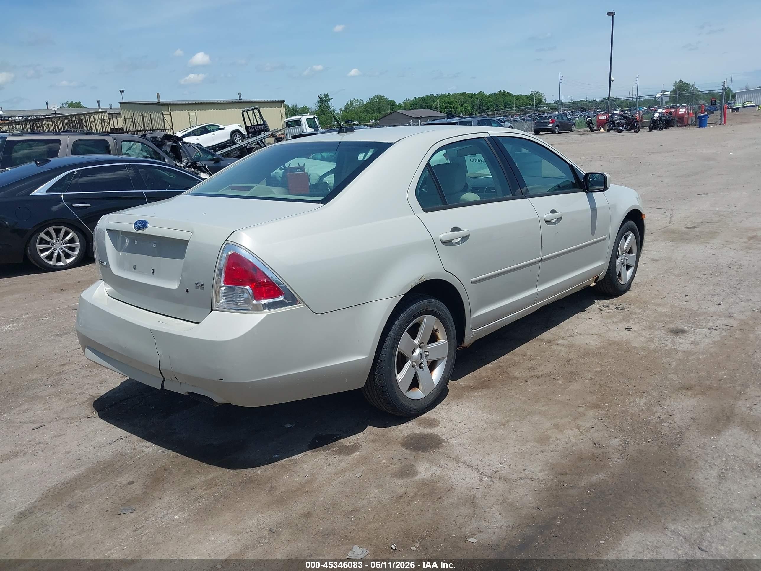 2008 Ford Fusion Se Champagne vin: 3FAHP07Z58R113253